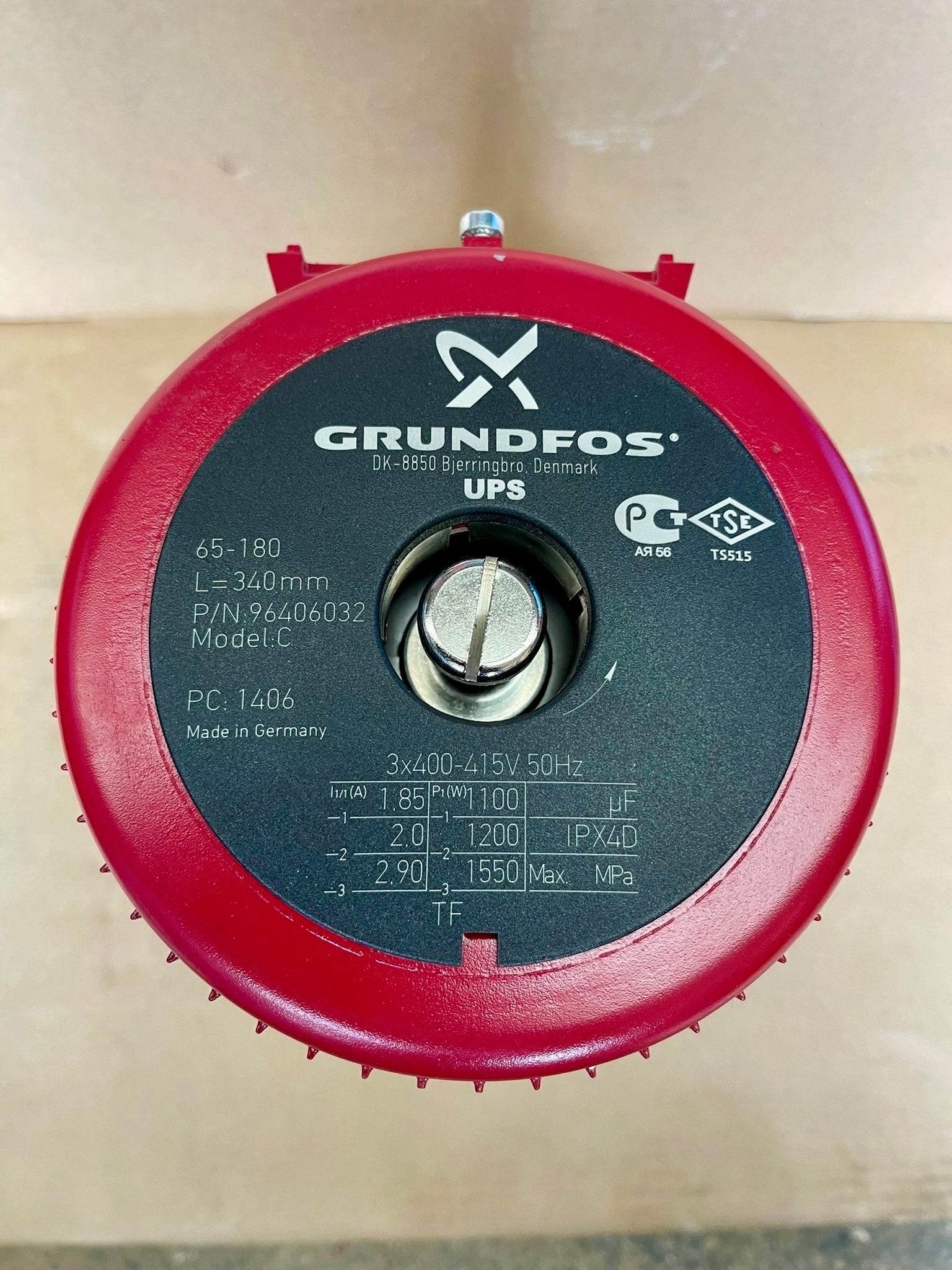 Grundfos UPS/UPSD 65-180 Circulator Replacement Pump Head 415V (96406032) #4912