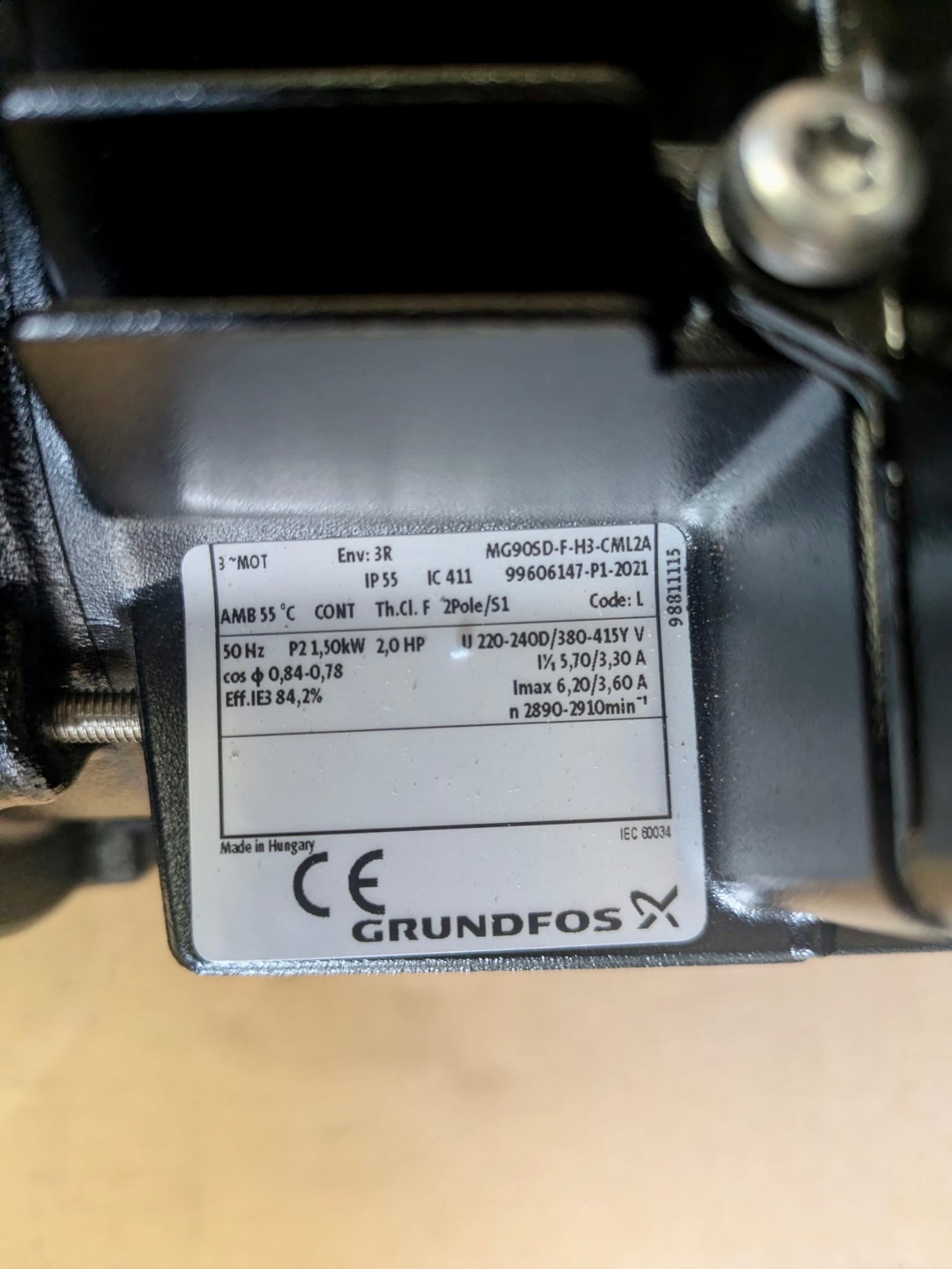 Grundfos CM 10-2 A R A V AQQV F A A N Horizontal Multistage Pump 415v 98914638 #4922