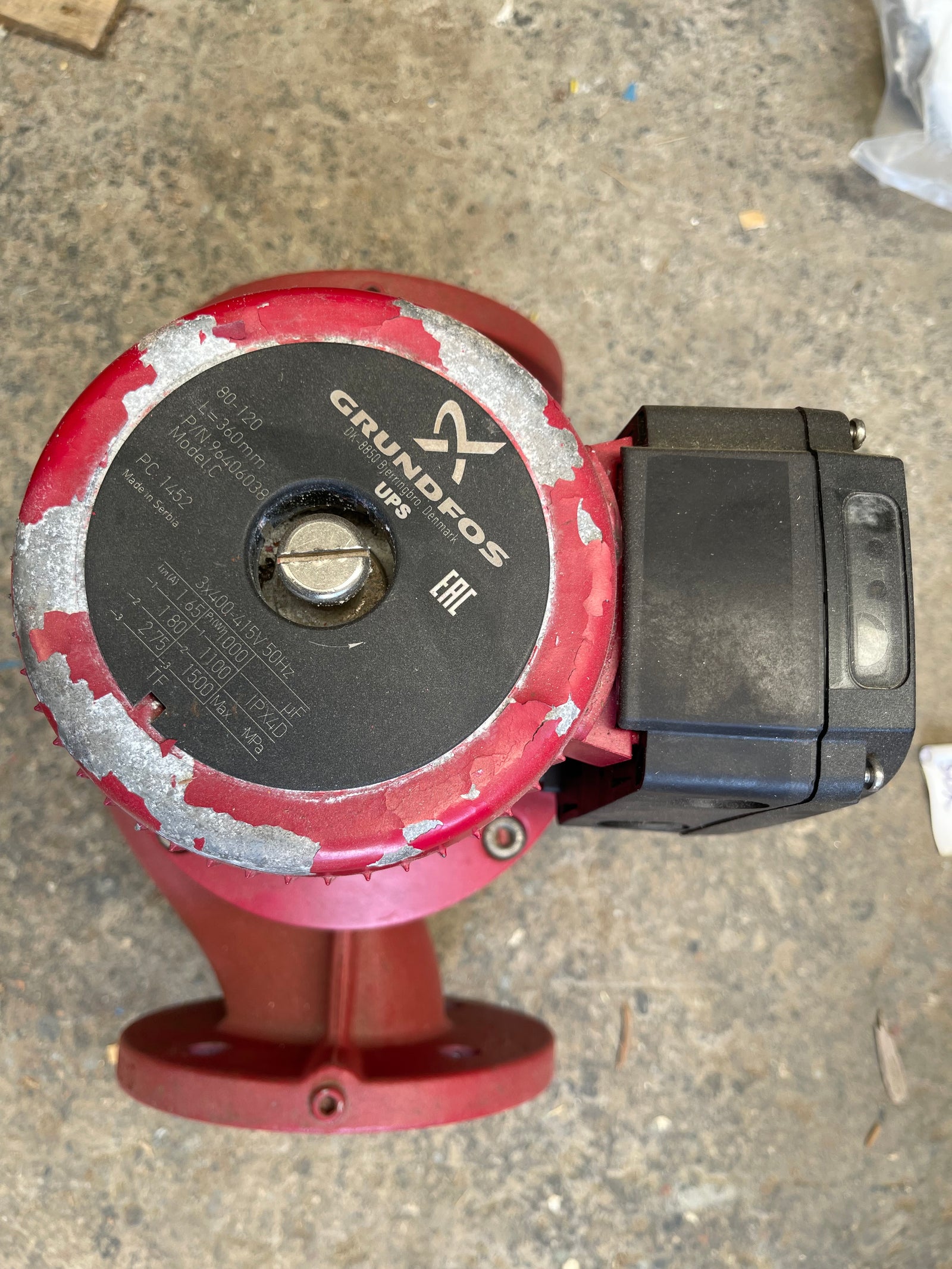 Grundfos UPS 80-120 F 360 415v 96402440 Heating Circulator Pump #4485 USED