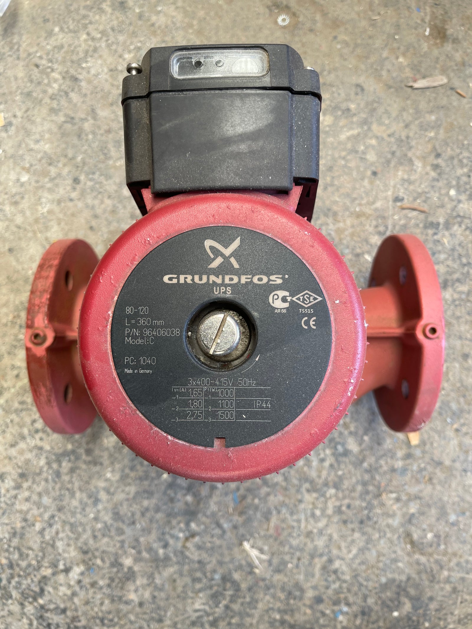 Grundfos UPS 80-120 F 360 415v 96402440 Heating Circulator Pump #4485 USED