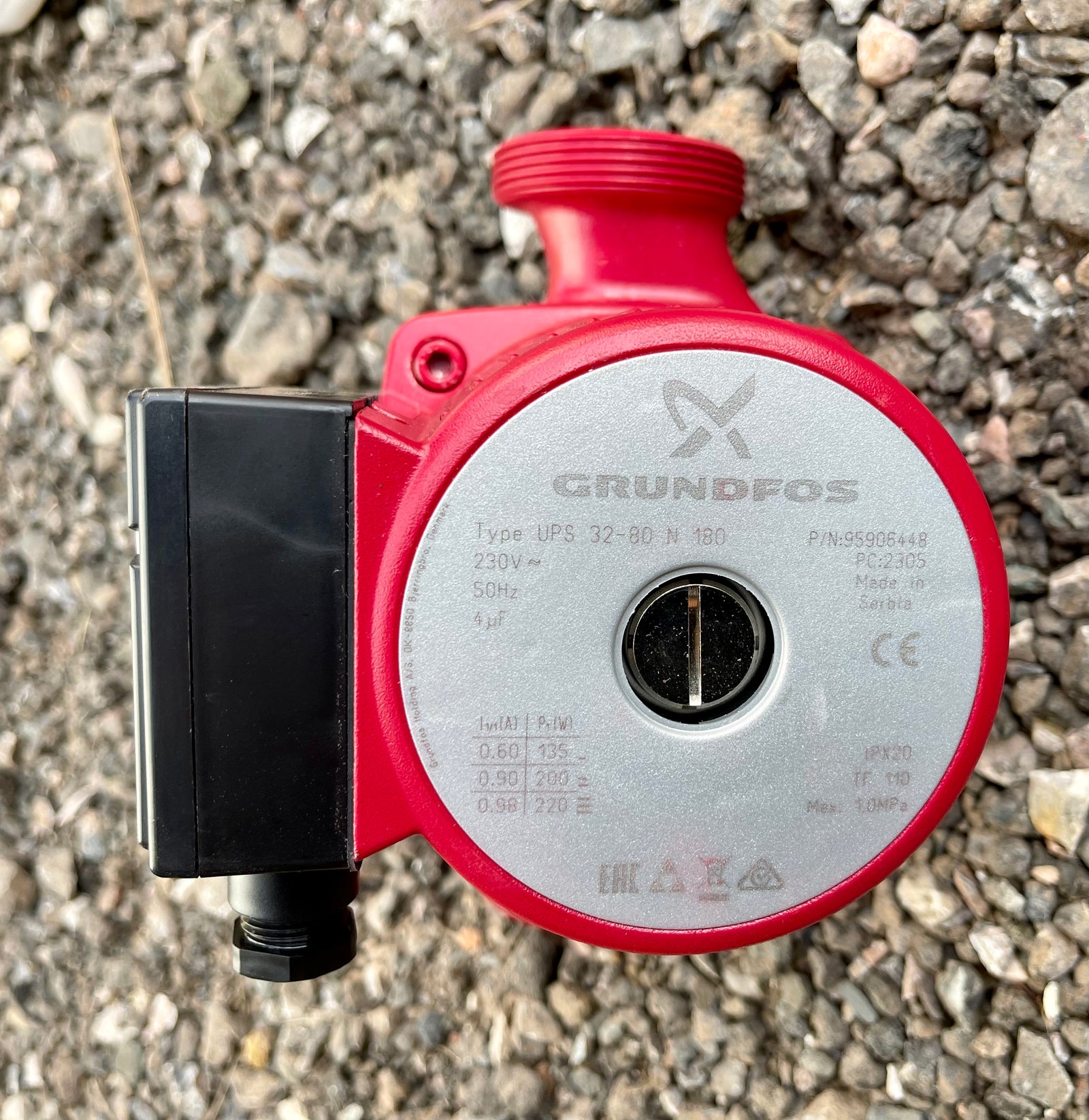 Grundfos UPS 32-80N (180) Hot Water Service Circulator 95906448 240V #3613/3731