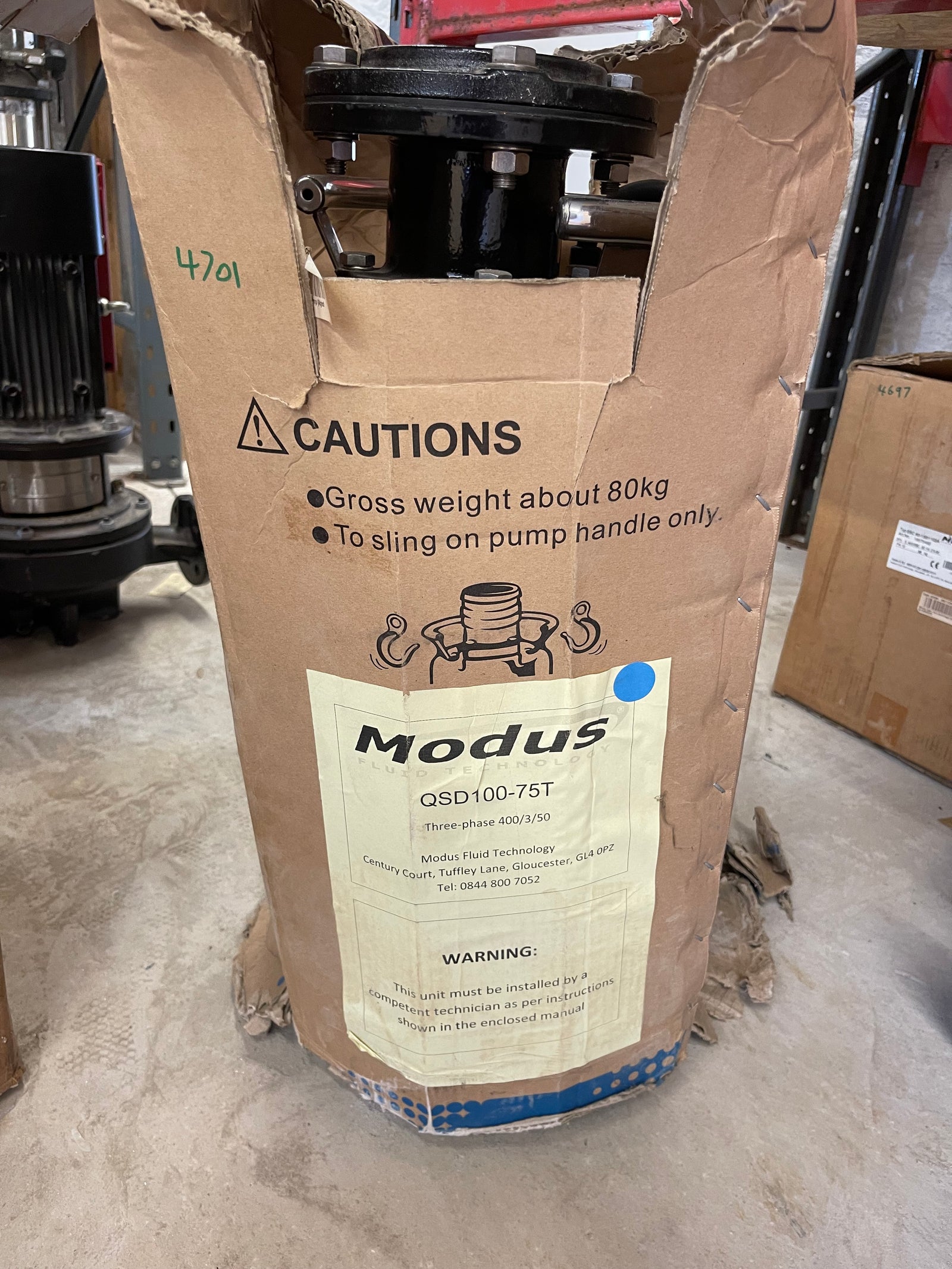 Modus QSD 100-75T Submersible Drainage Pump DN100 7.5kW 415v #4701