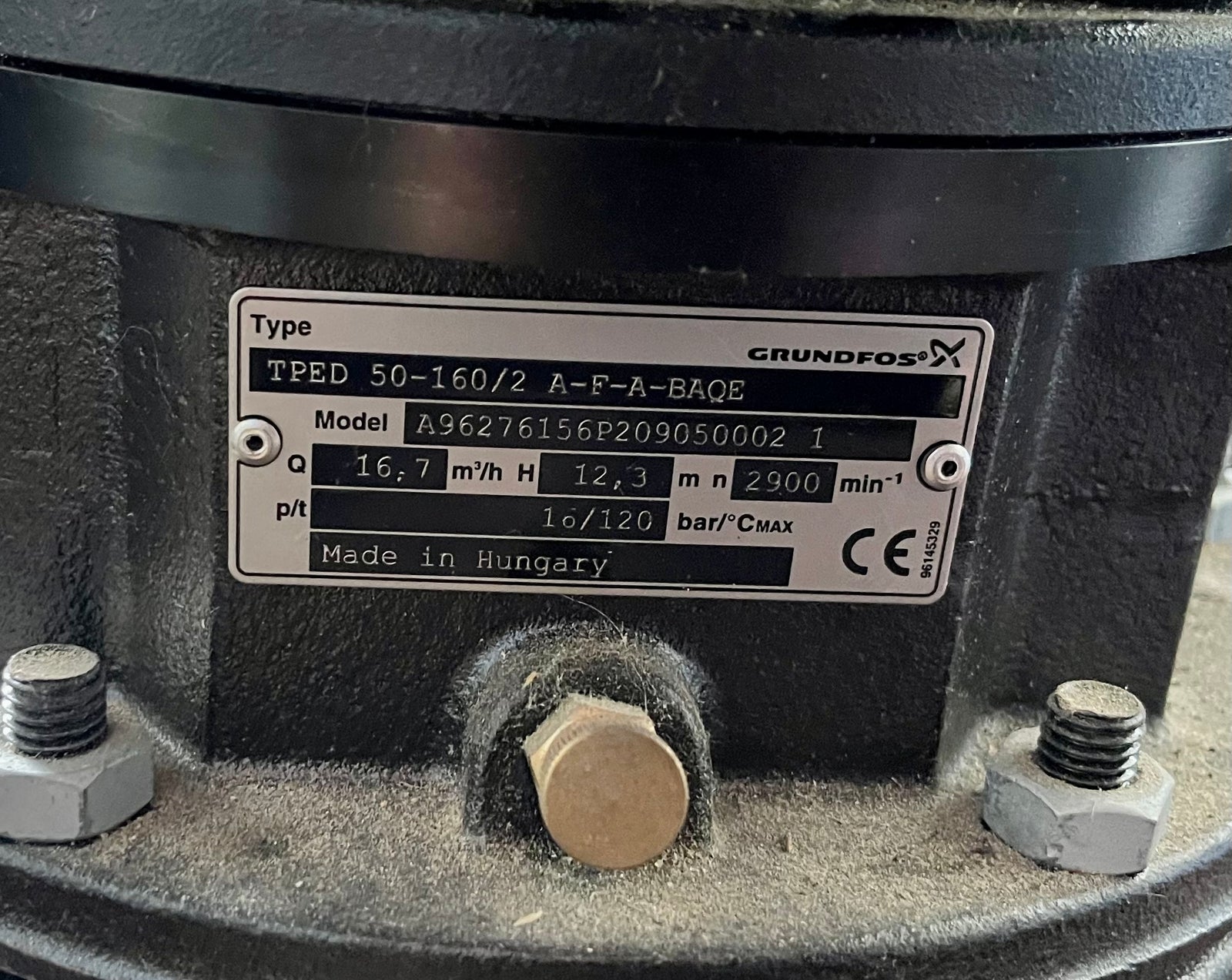 Grundfos TPED 50-160/2 Circulator Pump 415V 96276156 #3802