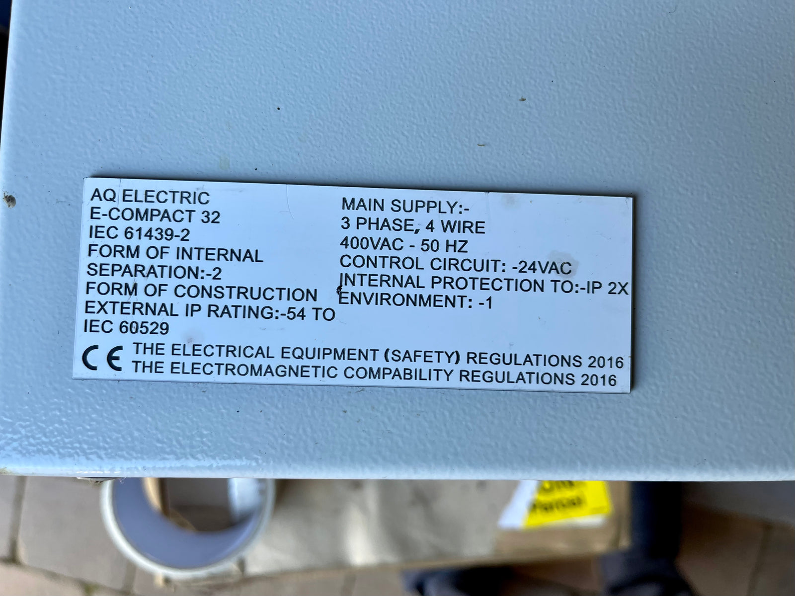 Flygt Dual Control Panel 3 phase 2 pump 2.5 to 4.0 A DOL E-Compact 32 #3992