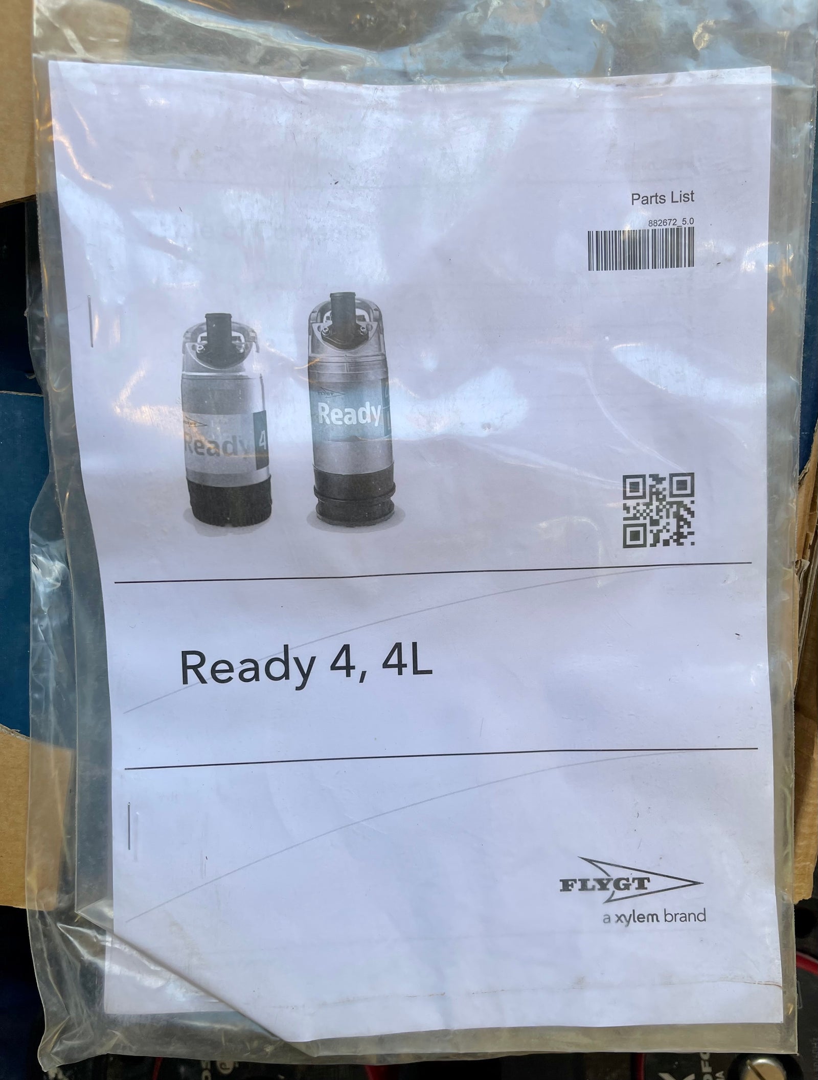 Flygt Ready 4 BS 2004 212 0.42kW 110v/1ph Auto Submersible water pump #3994