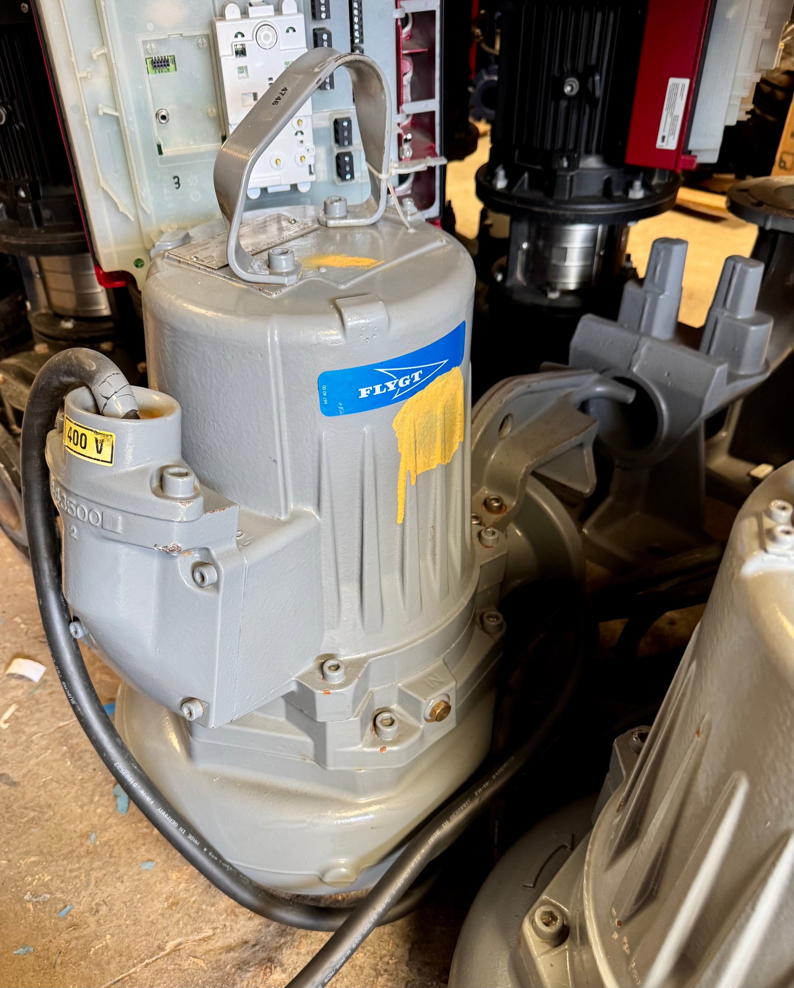 Flygt NP 3127.191 MT 437 5.9kw submersible waste water pump EX DN100 #4746