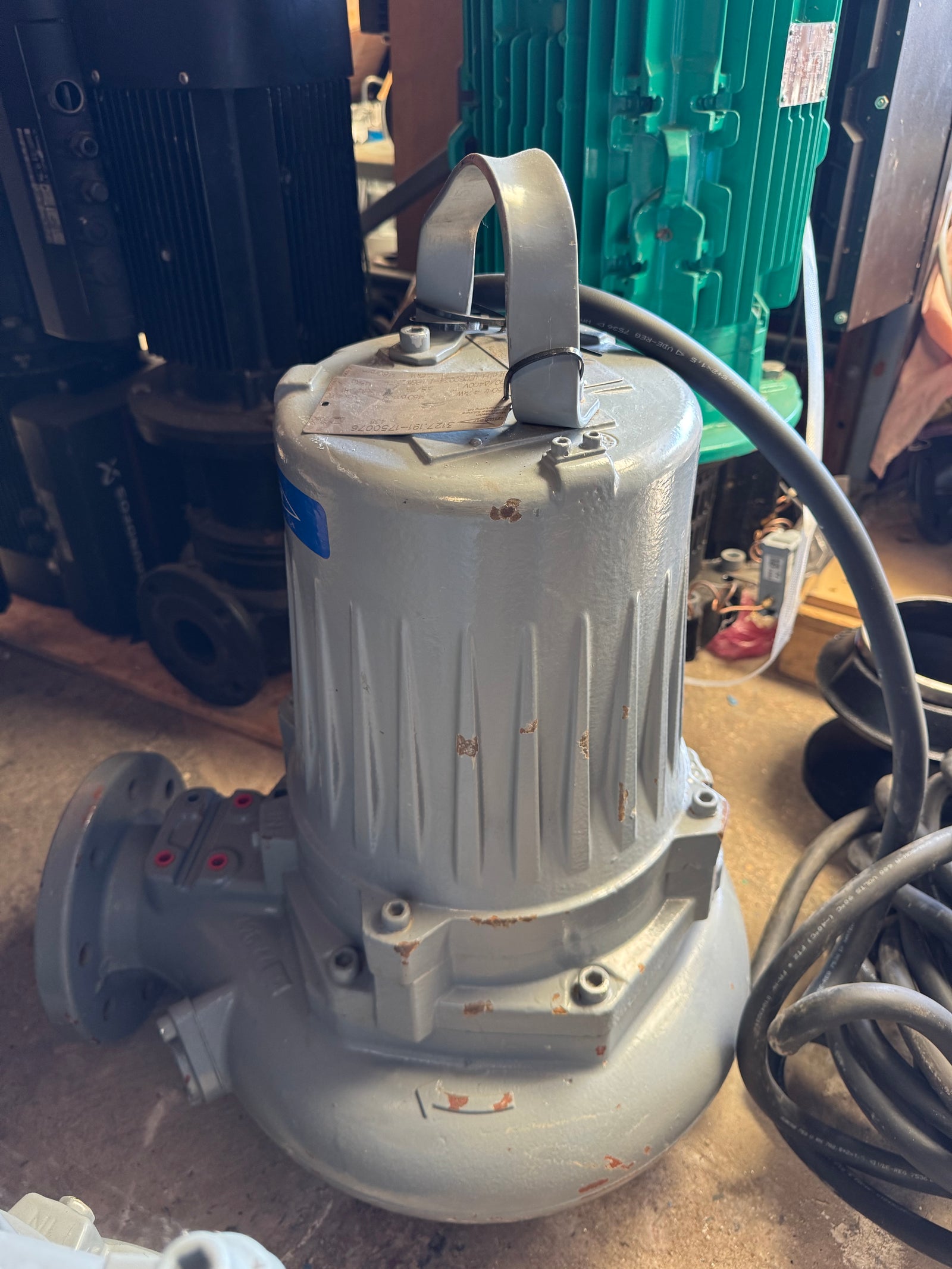 Flygt NS 3127.191 MT 438 4.7kw submersible waste water pump EX DN100 #4743