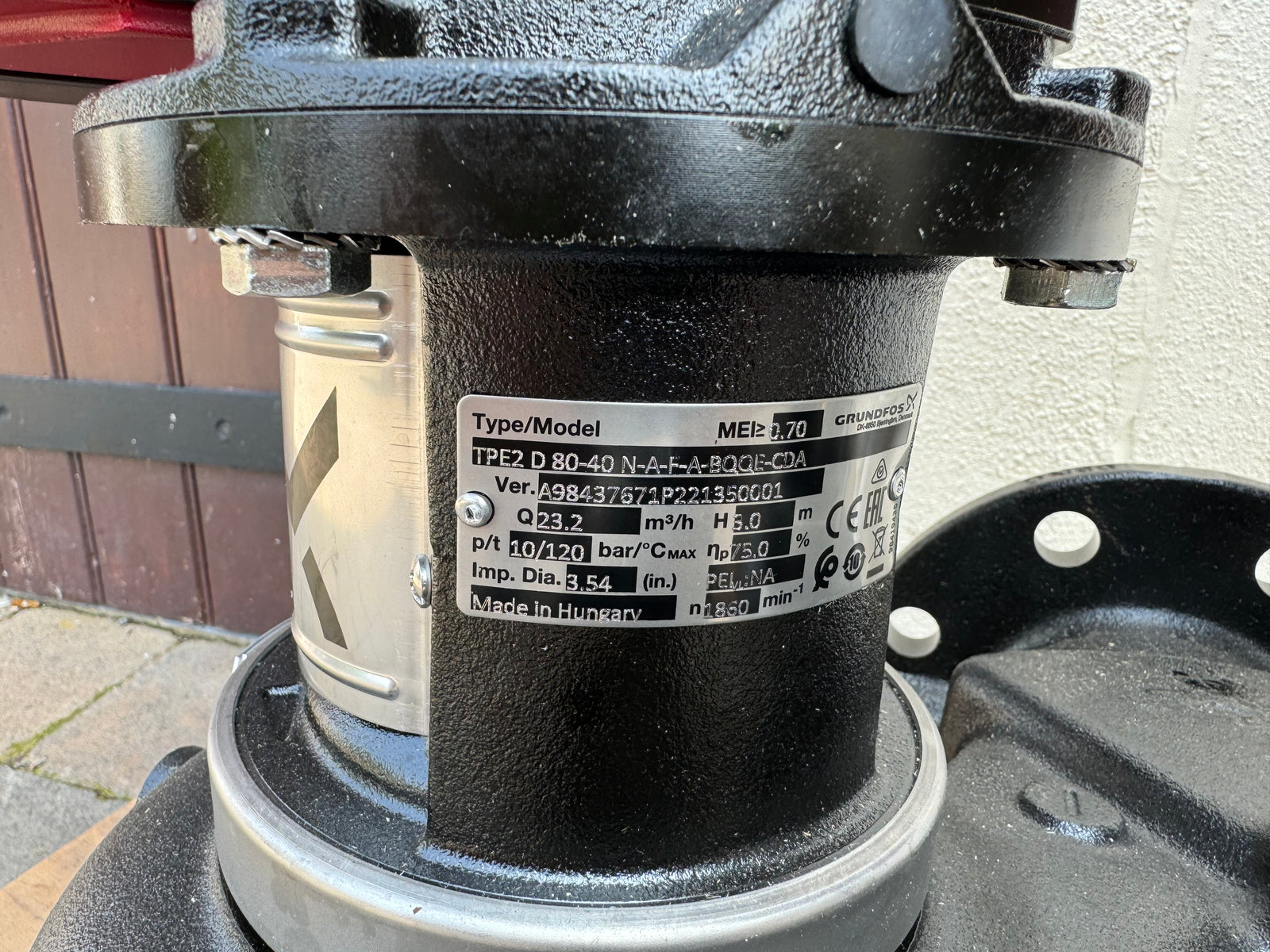 Grundfos TPE2D 80-40 N-A-F-A-BQQE 98437671 415V Twin head circulator pump #4114