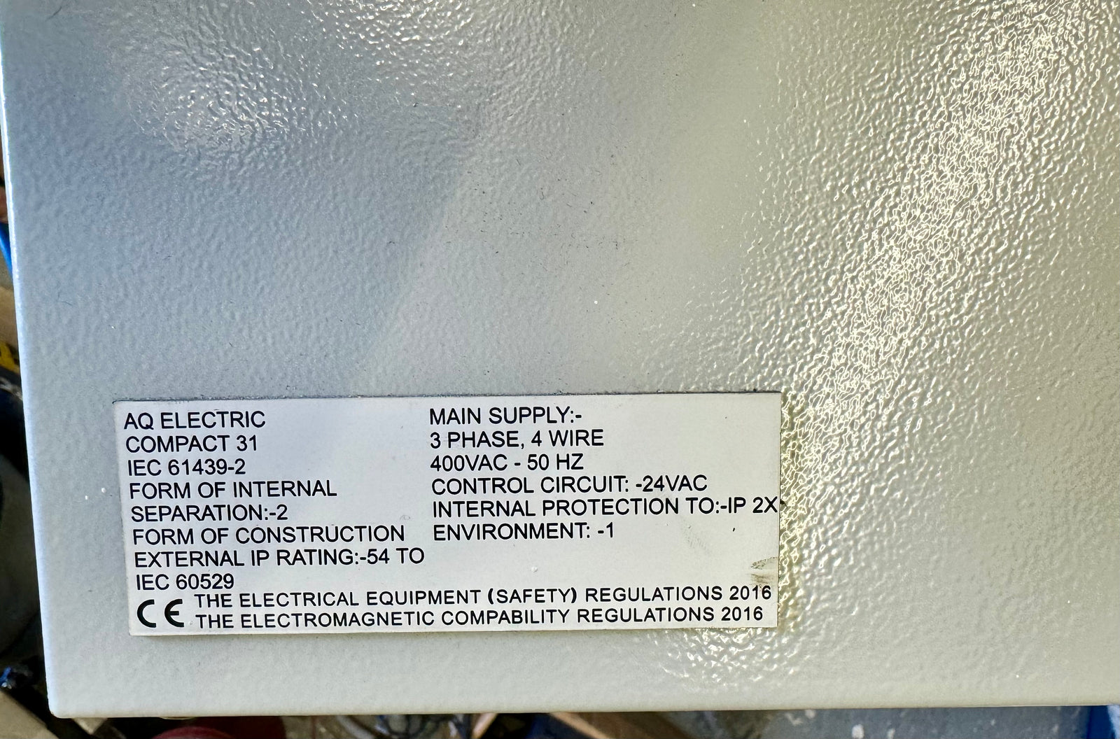 Flygt Single DOL 4.0 to 6.3A - three phase single pump control panel Compact 31 #4141