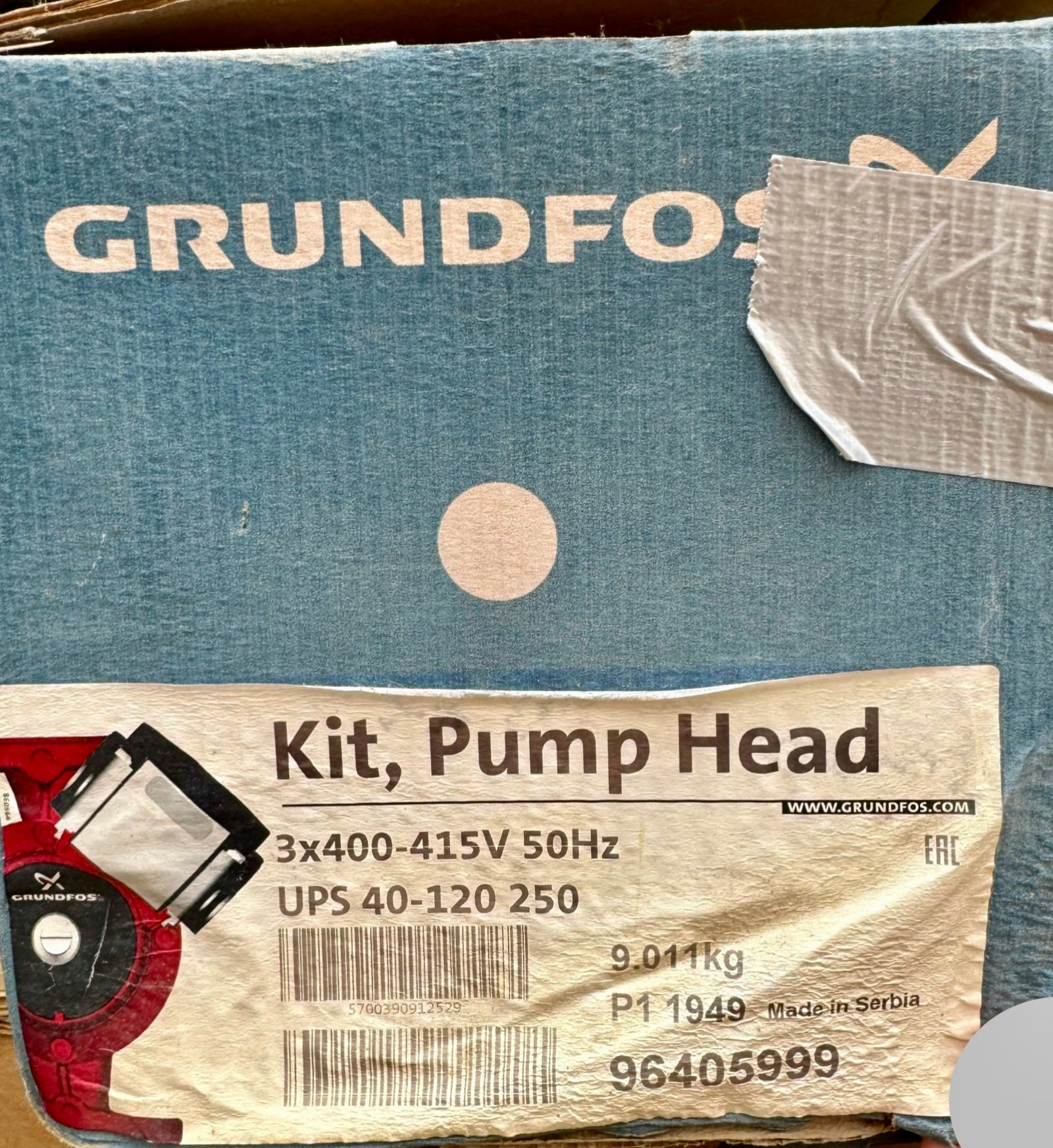 Grundfos UPS/UPSD 40-120 Circulator Replacement Pump Head 415V 96405999 #4277/4390 96401944 96408903