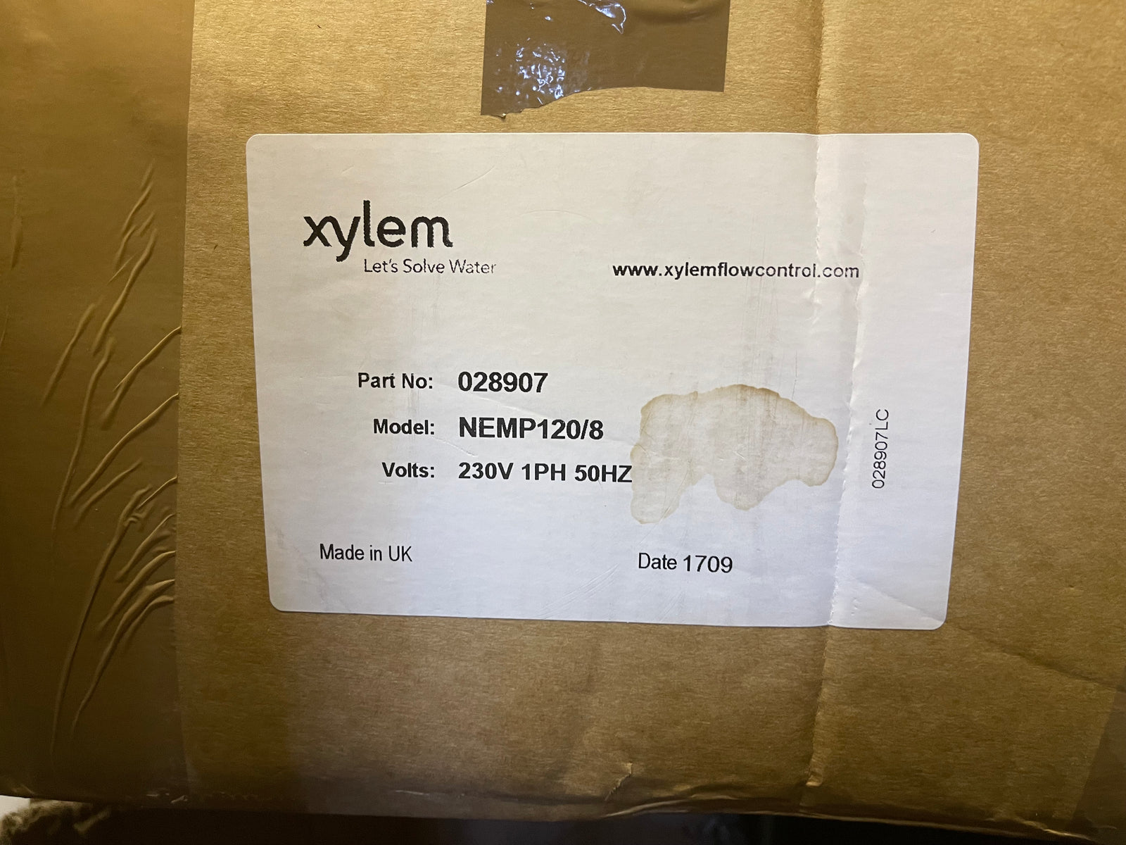 Flojet Xylem NEMP120/8 Magnetic Drive, sealless centrifugal pump, 230v/1/50Hz 028907 #3469