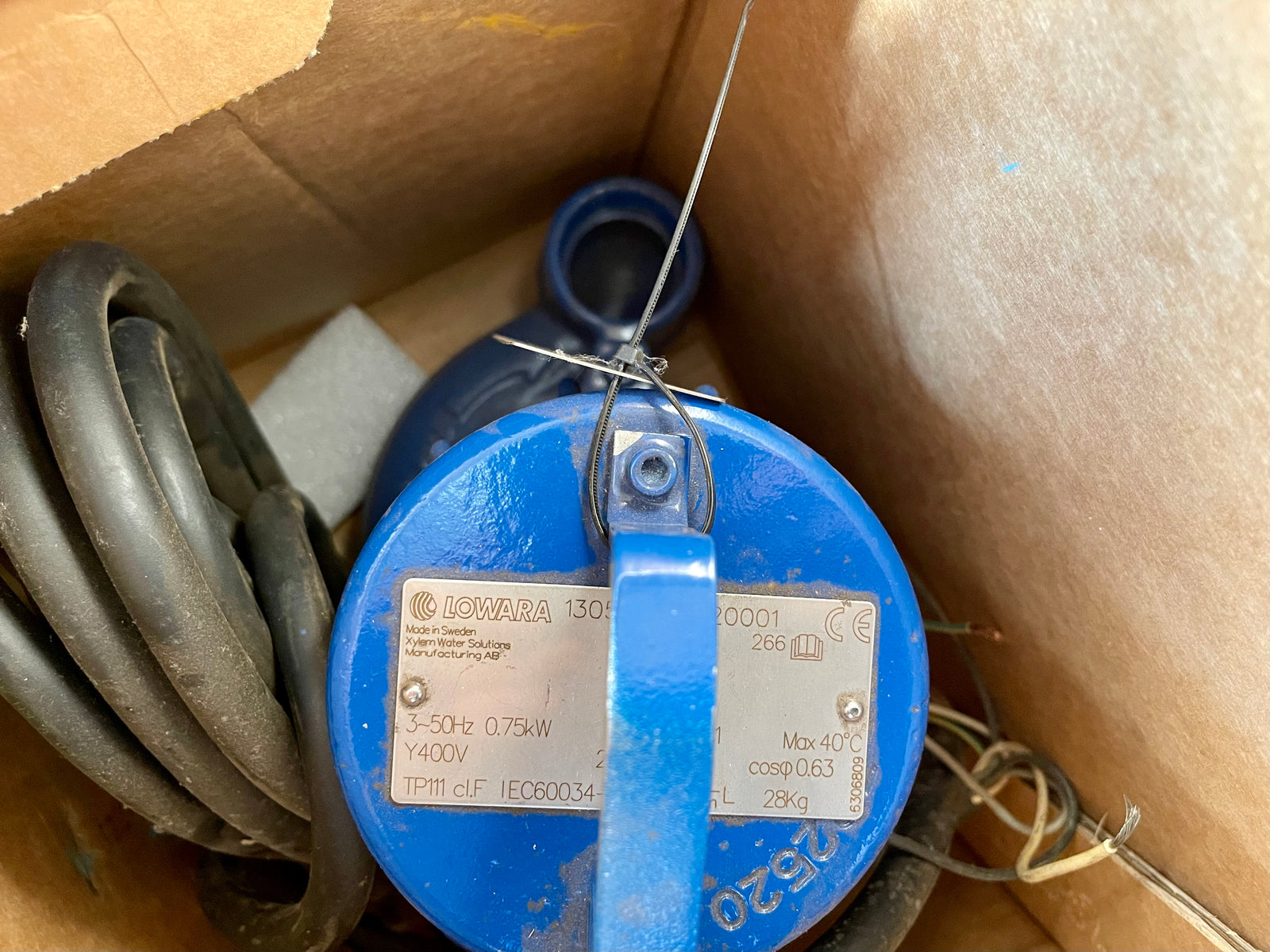 Lowara 1305.180 S 266 0.75kw 415v Submersible Non Clog Waste Pump #3518