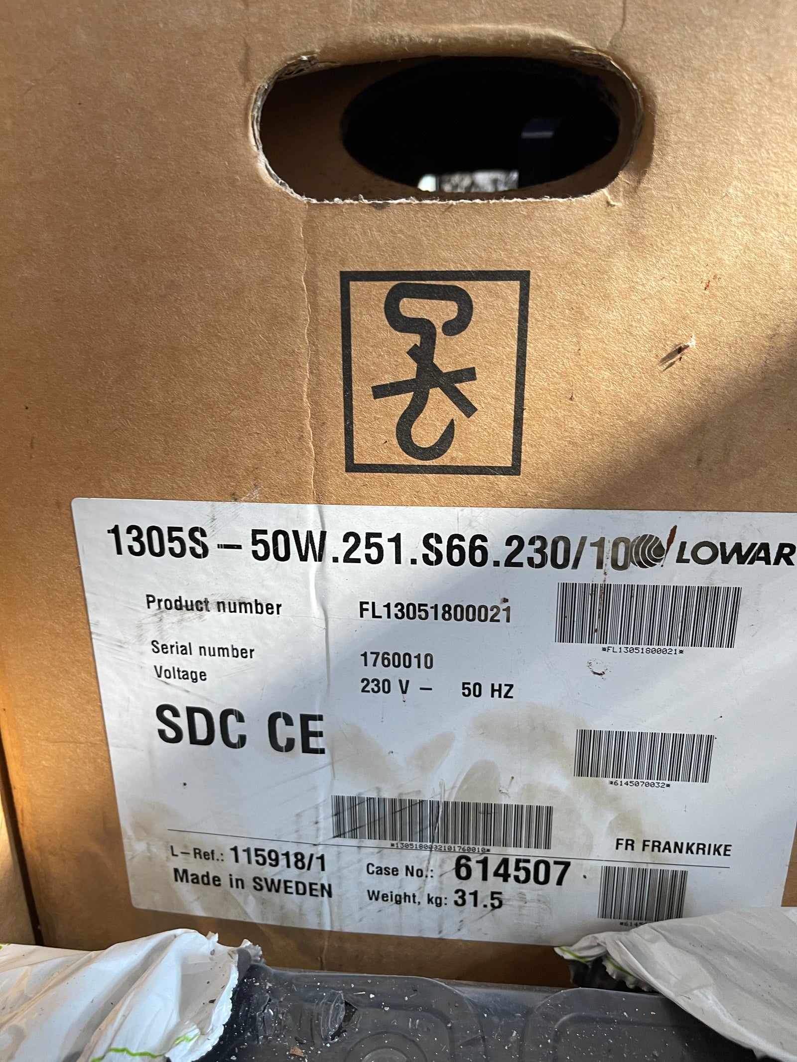 Lowara 1305.180 S 266 0.75kw 230v Submersible Non Clog Waste Pump 1305S-50W.251.S66.230/10 #3519