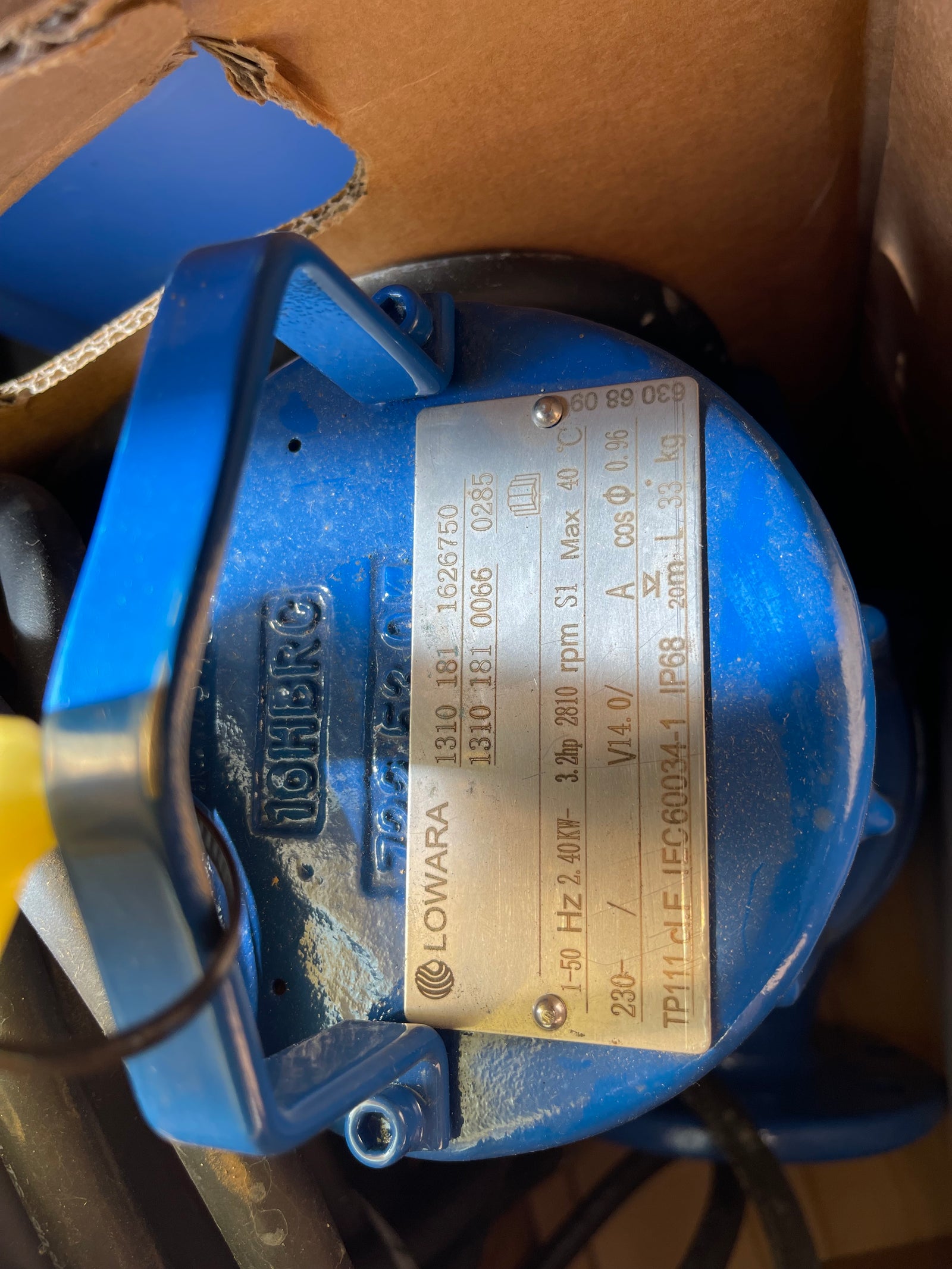 Lowara 1310.181 MT 285 2.4kw 230v Submersible Vortex Waste Pump DN65 #3520