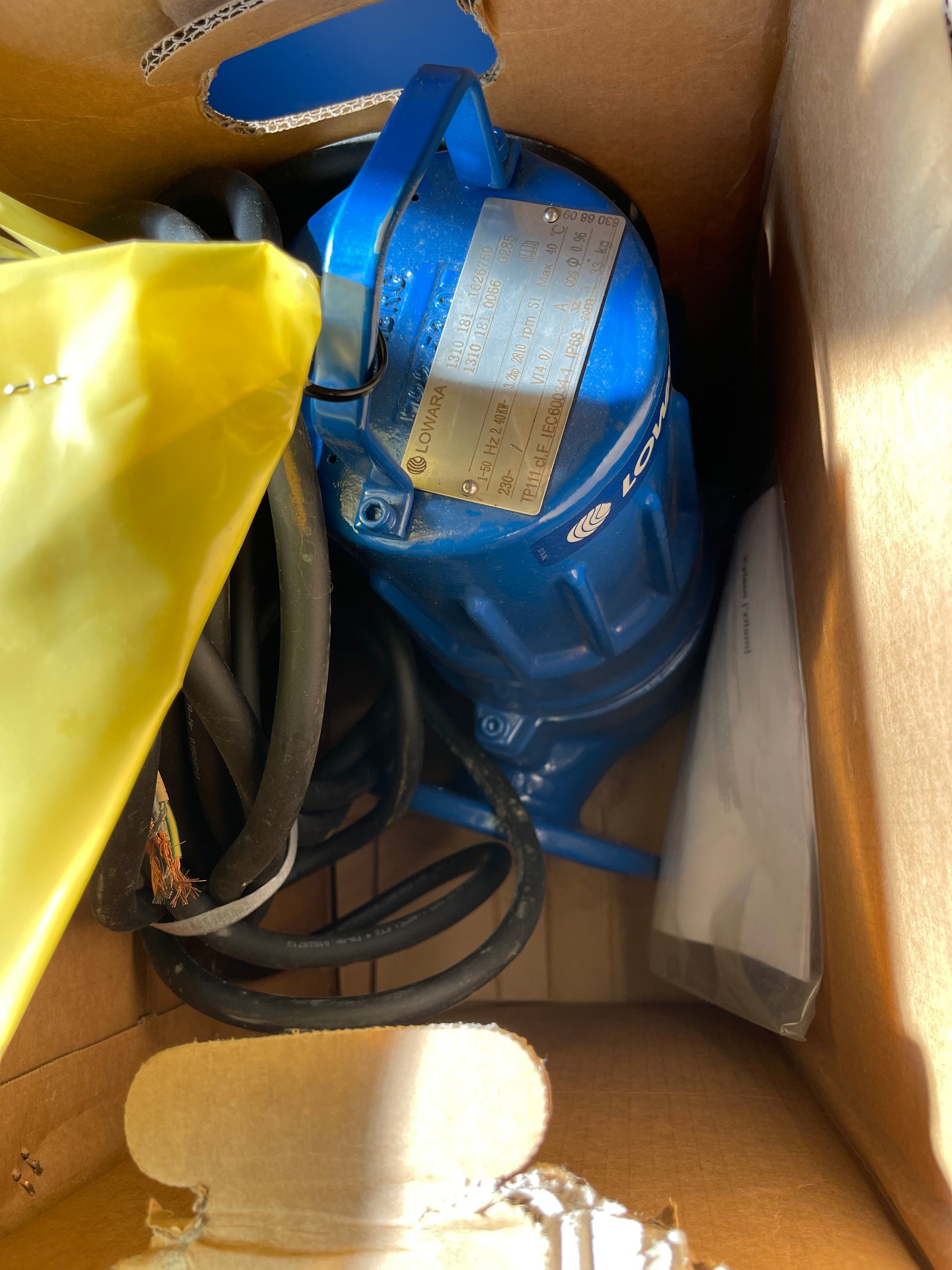 Lowara 1310.181 MT 285 2.4kw 230v Submersible Vortex Waste Pump DN65 #3520