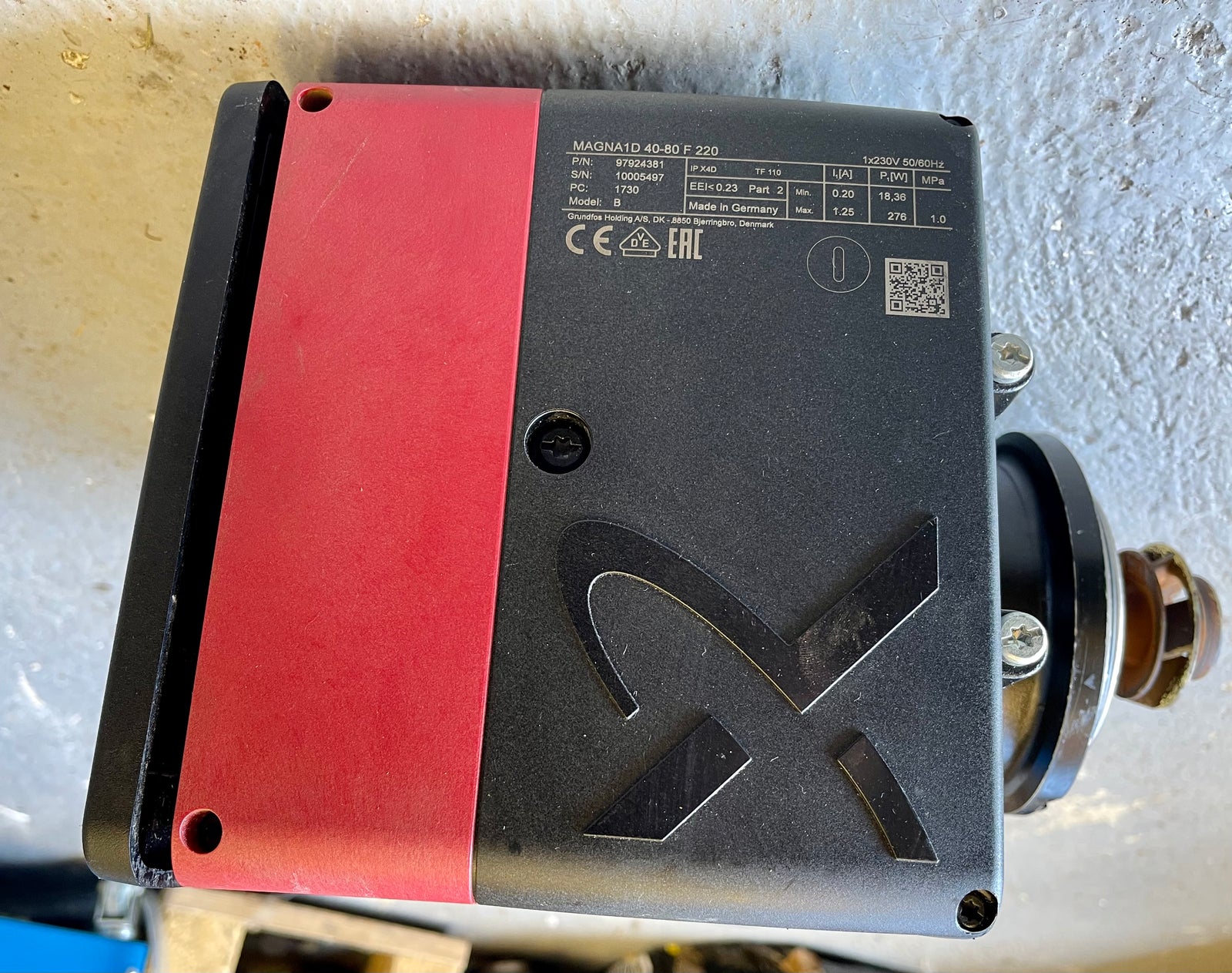 Grundfos MAGNA1 D 40-80 F Heating Circulator Replacement Head 240v 97924381 #3557 Used