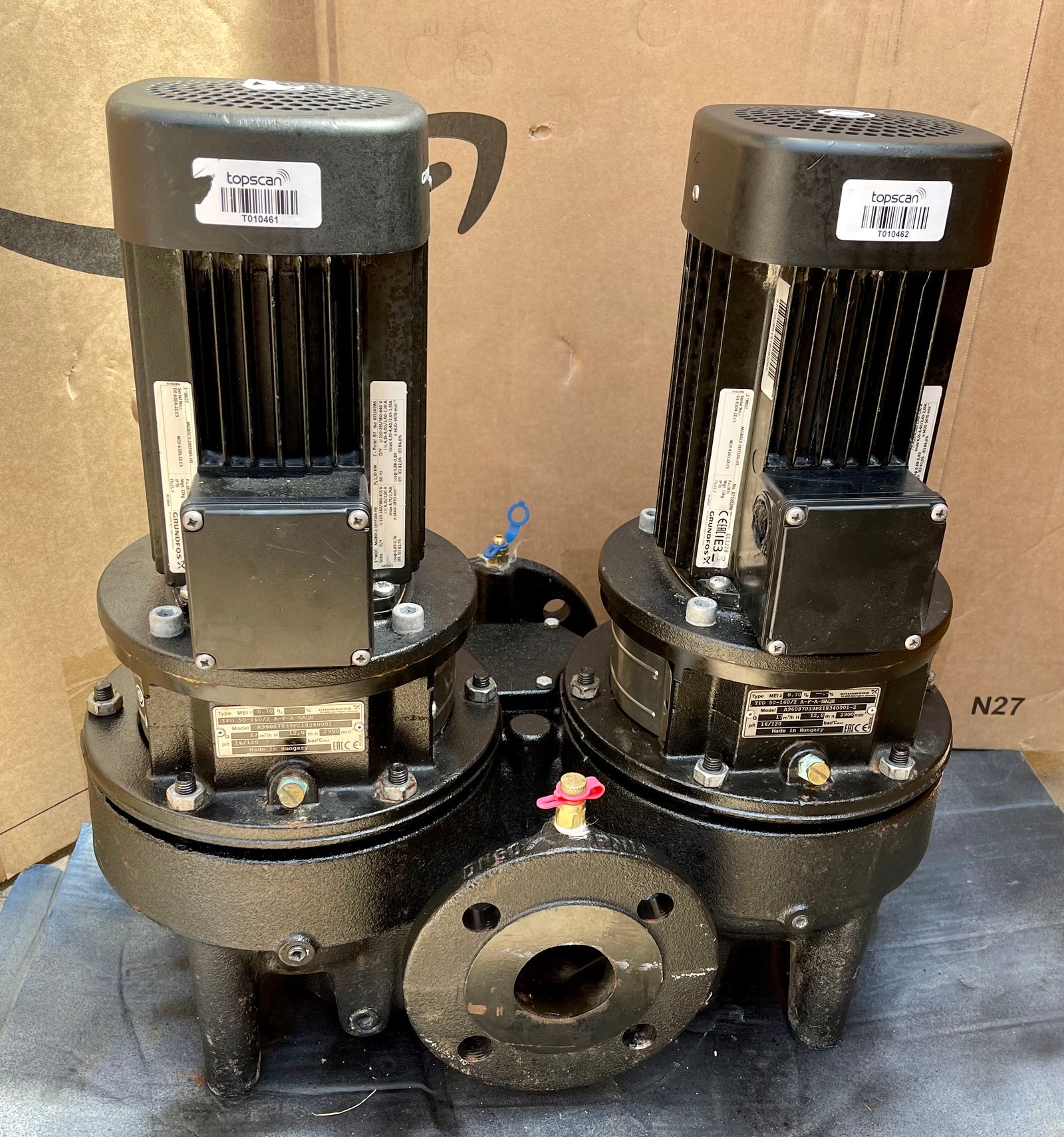 TPD 50-160/2 A-F-A-BAQE-GW1 Pump Heating Circulator 415v 96087039 #2985 USED