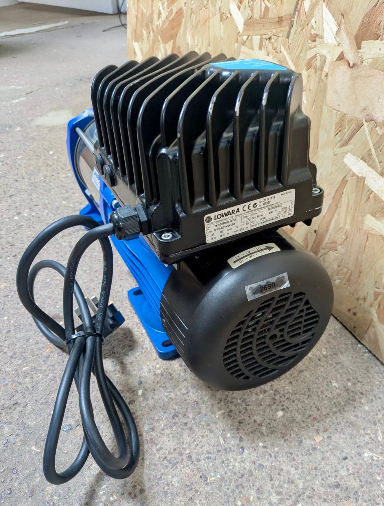 Lowara TKS 5HM08 S11T5R Horizontal Multistage Pump 1.1kW 104594921XXXUBA #2690