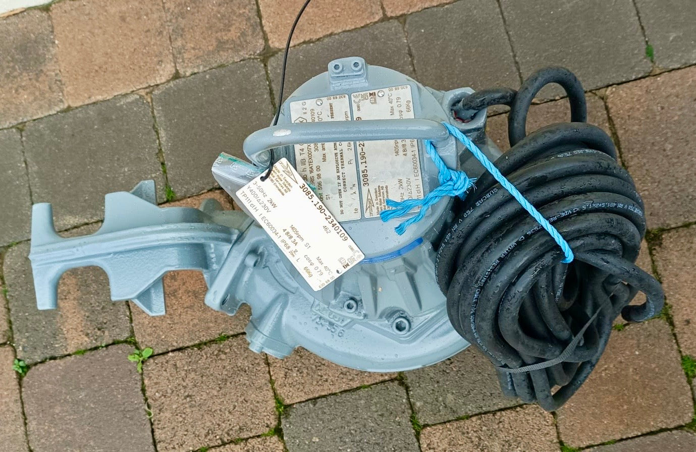 Flygt NP 3085.190 462 MT 2kw 400v submersible waste water pump #4013