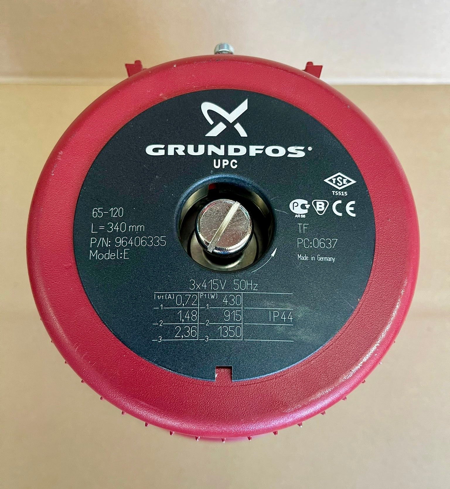 Grundfos UPC UPCD 65-120 F Circulator Pump Head 415V 96406335 #4876