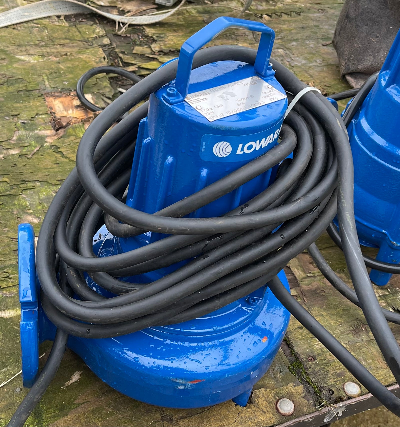 Lowara 1310.181 287 M 1.7kW Sewage Pump (like Flygt) DN65 230v Vortex Medium head #2892