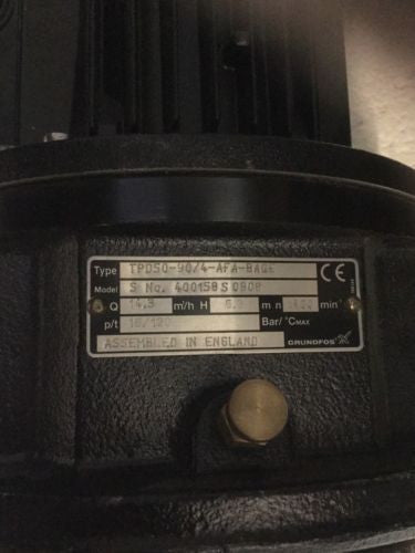 Grundfos TPD 50-90/4 replacement pump head 96087141 #14