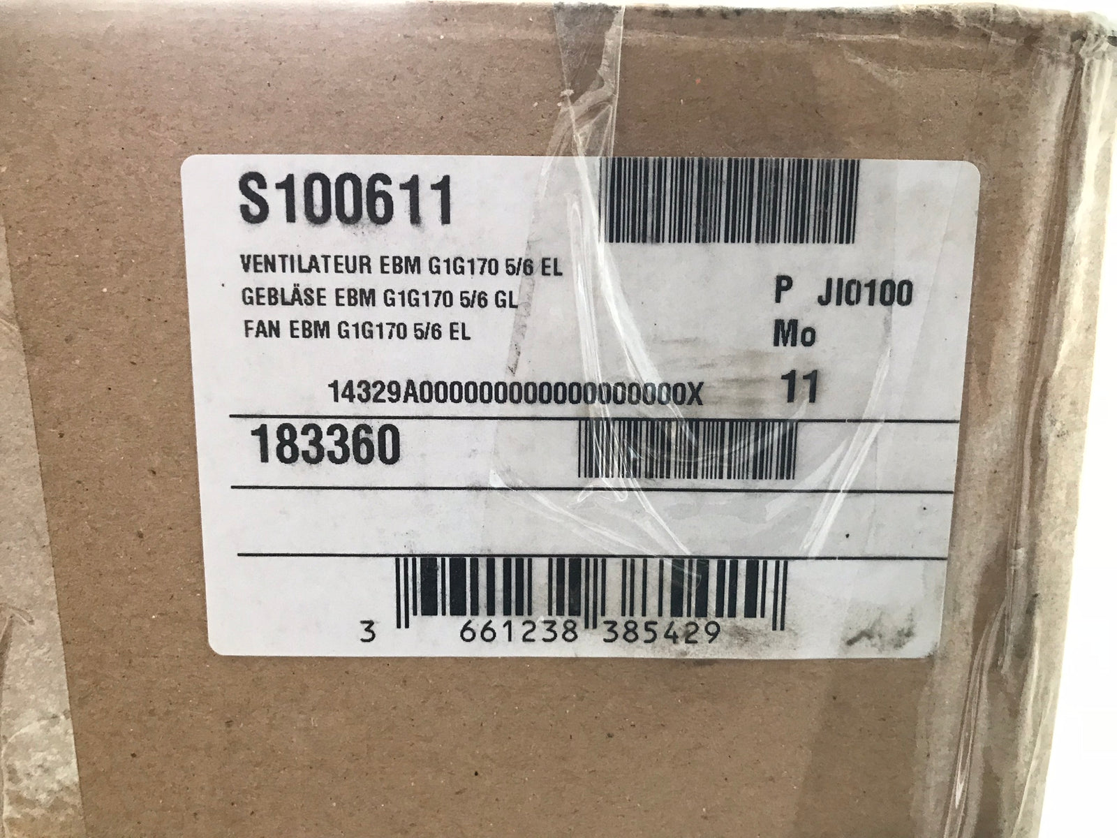 Remeha Broag S100611 Fan EBM G1G170 160/200kw #1566
