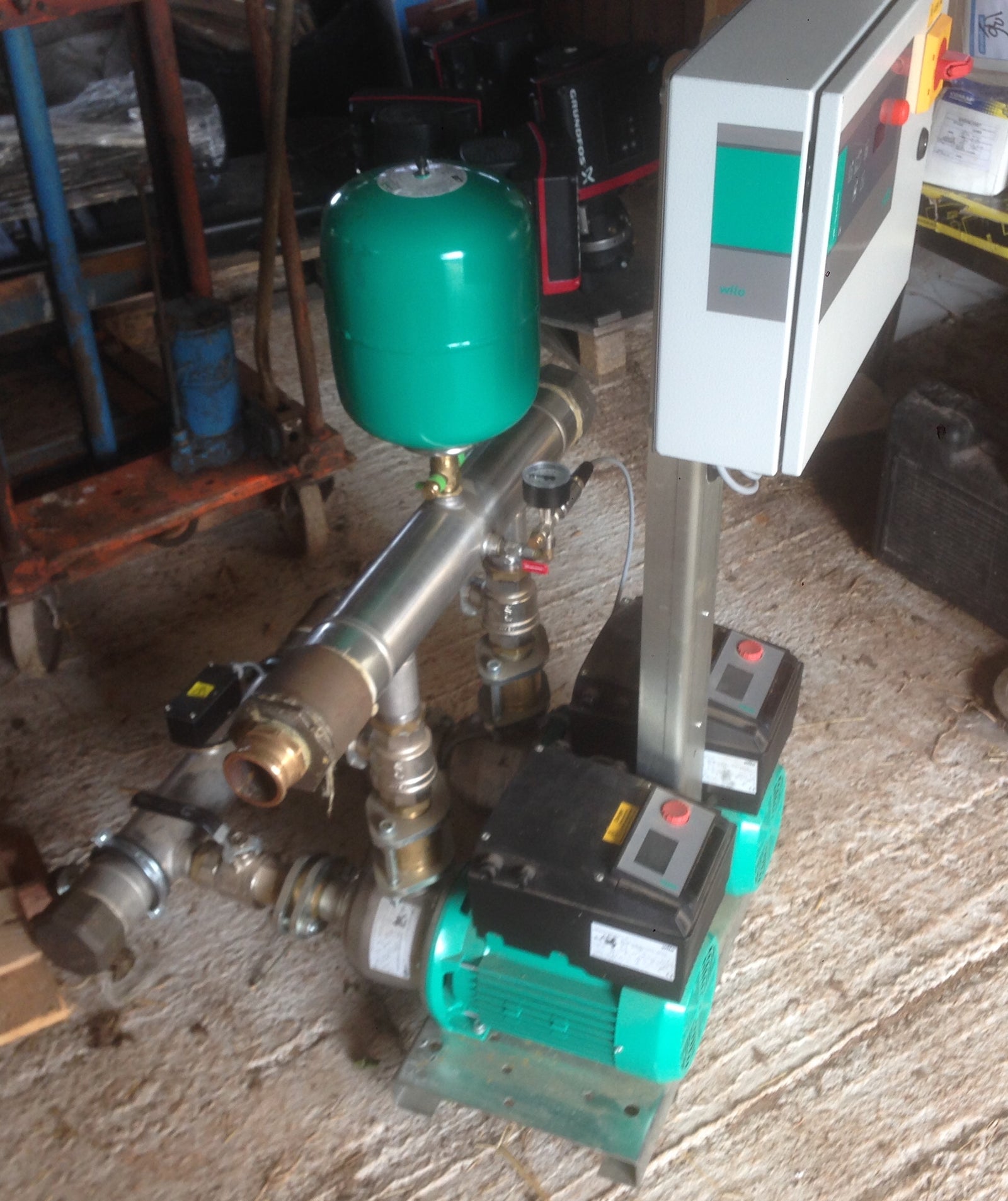 Wilo COR-2MHIE803-2G/VR-EB 4.4kw 5 bar Twin Pressure Booster pump Set 415v