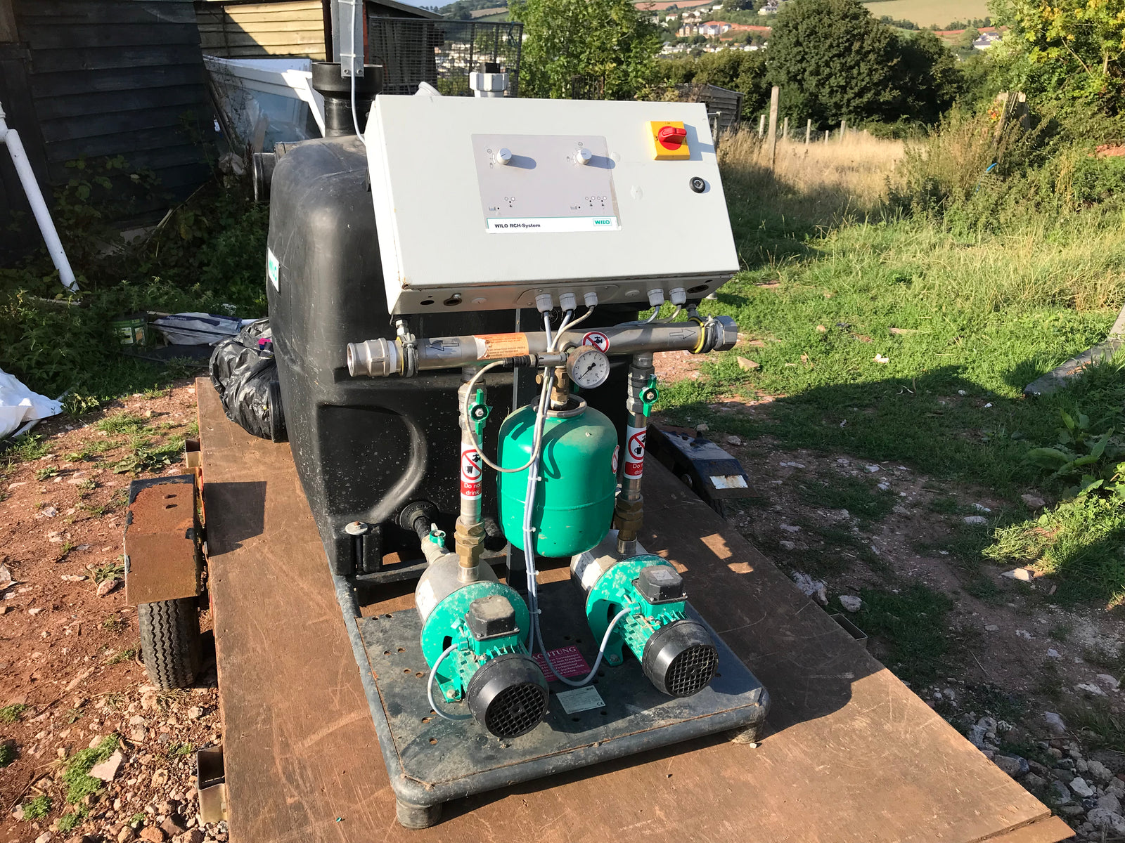 Wilo Rainsystem AF400 2MP304DM 5 bar Twin Pressure Booster pump Set 240v #985