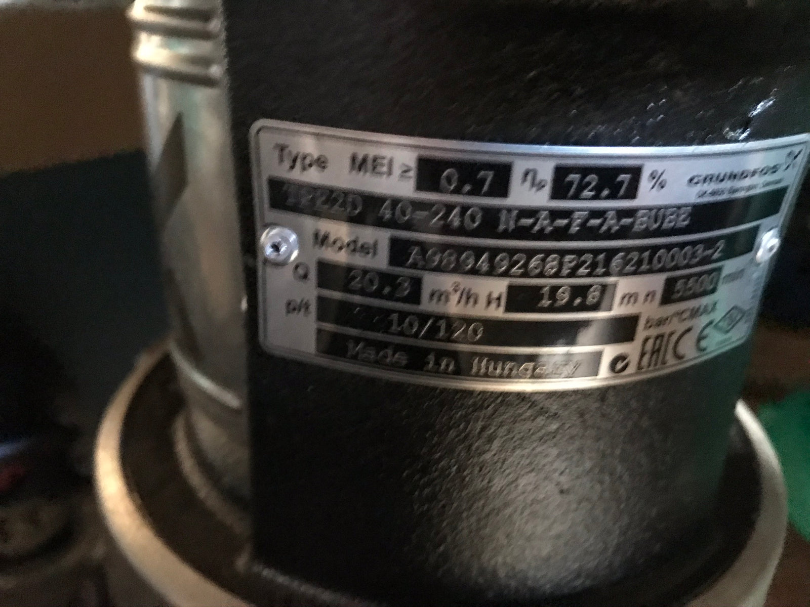 Grundfos TPE2D 40-240 98949268 240v Twin Head Circulation Pump #2139