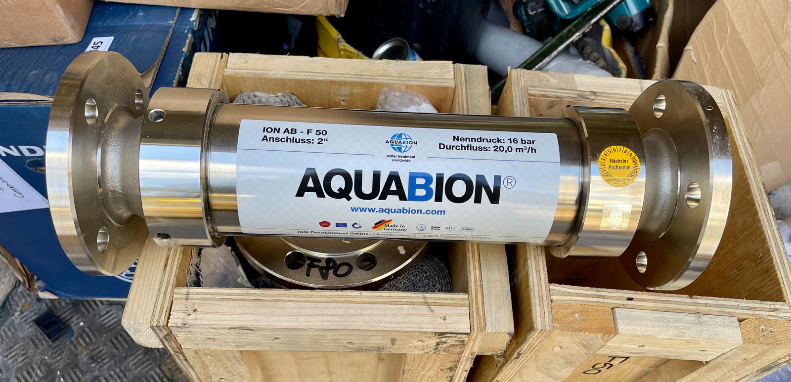 Aquabion ION AB-F50 Galvanic Water Softener Treatment Limescale DN50 #2826 VAT