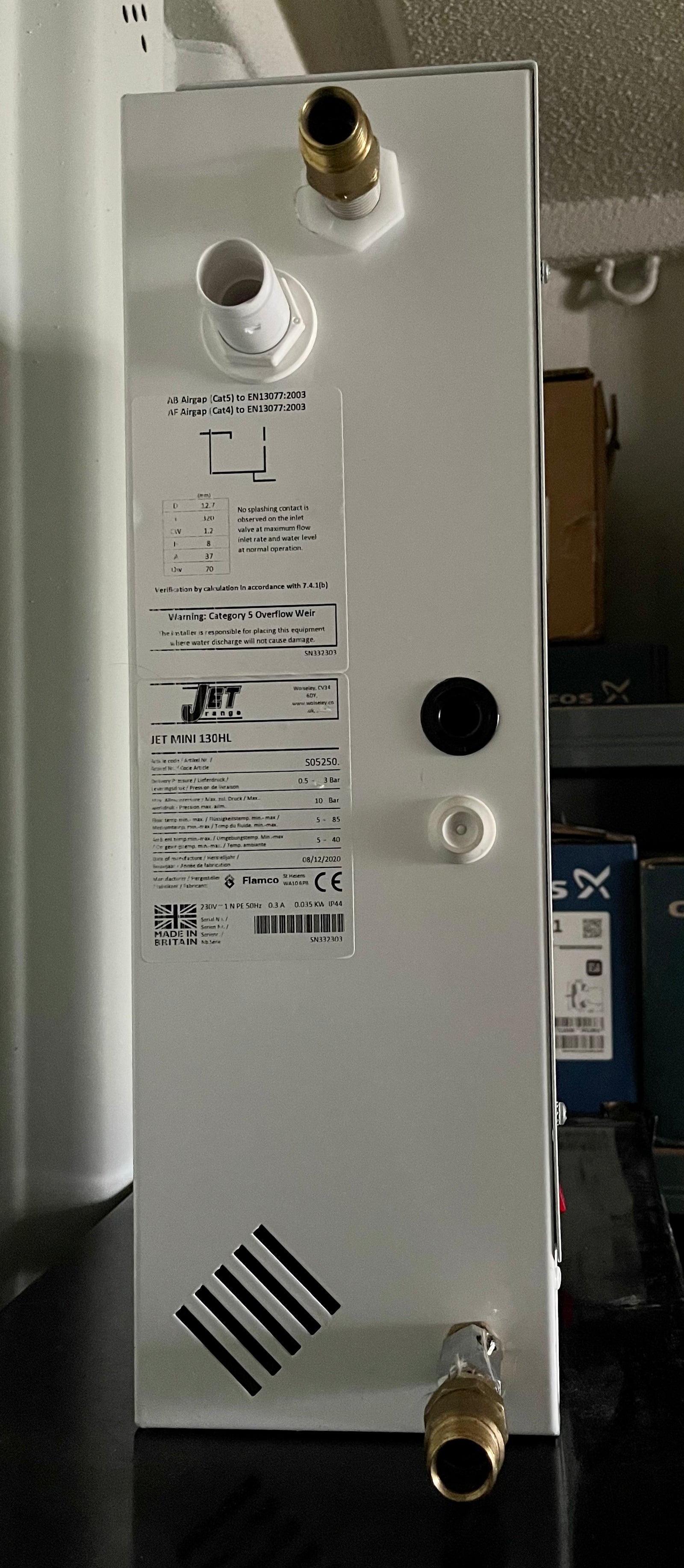 Jet Flamco press mini M130HL pressurisation unit S05250 #3271