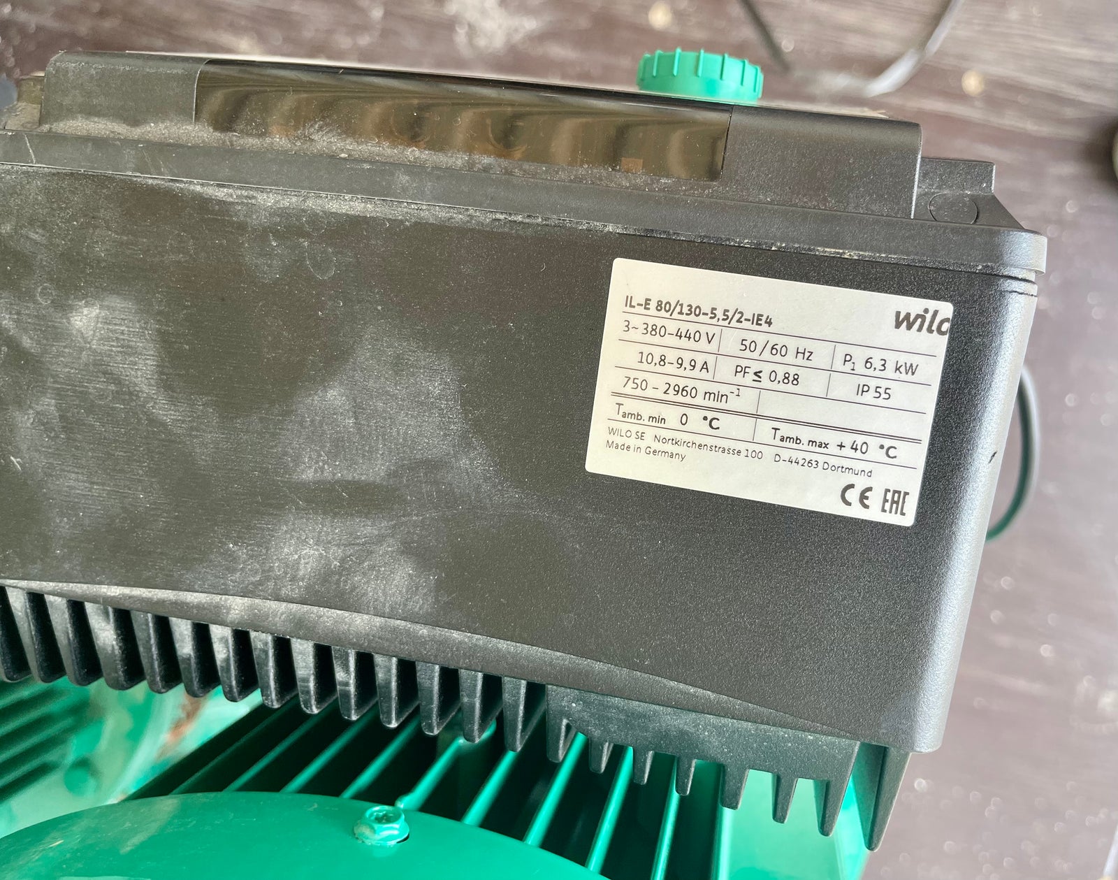 Wilo IL-E 80/130-5,5/2-IE4 2159321 415v DN80 5.5kw Circulator Pump #3106