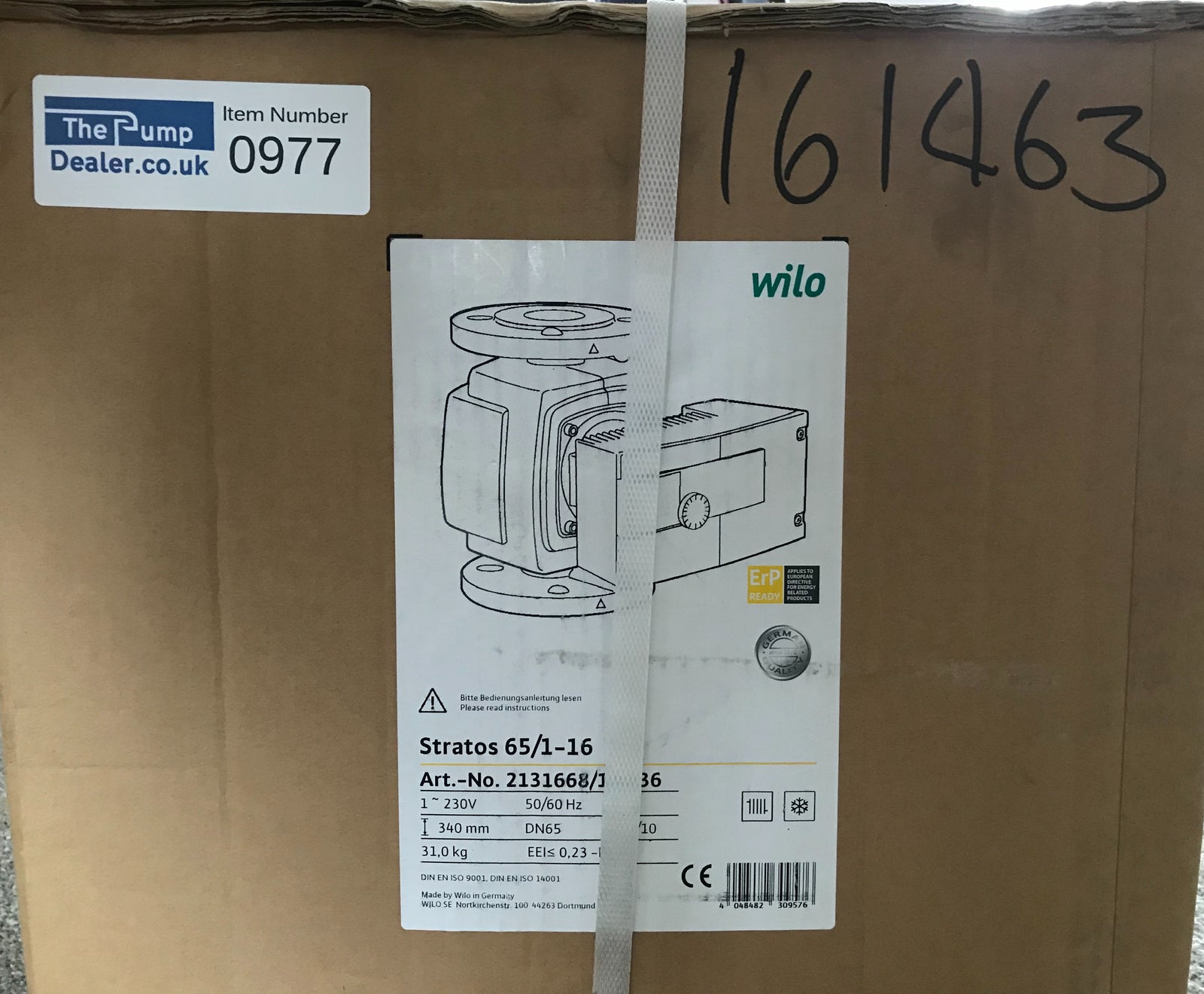 Wilo Stratos 65/1-16 High efficeincy circulator pump 2131668  #977