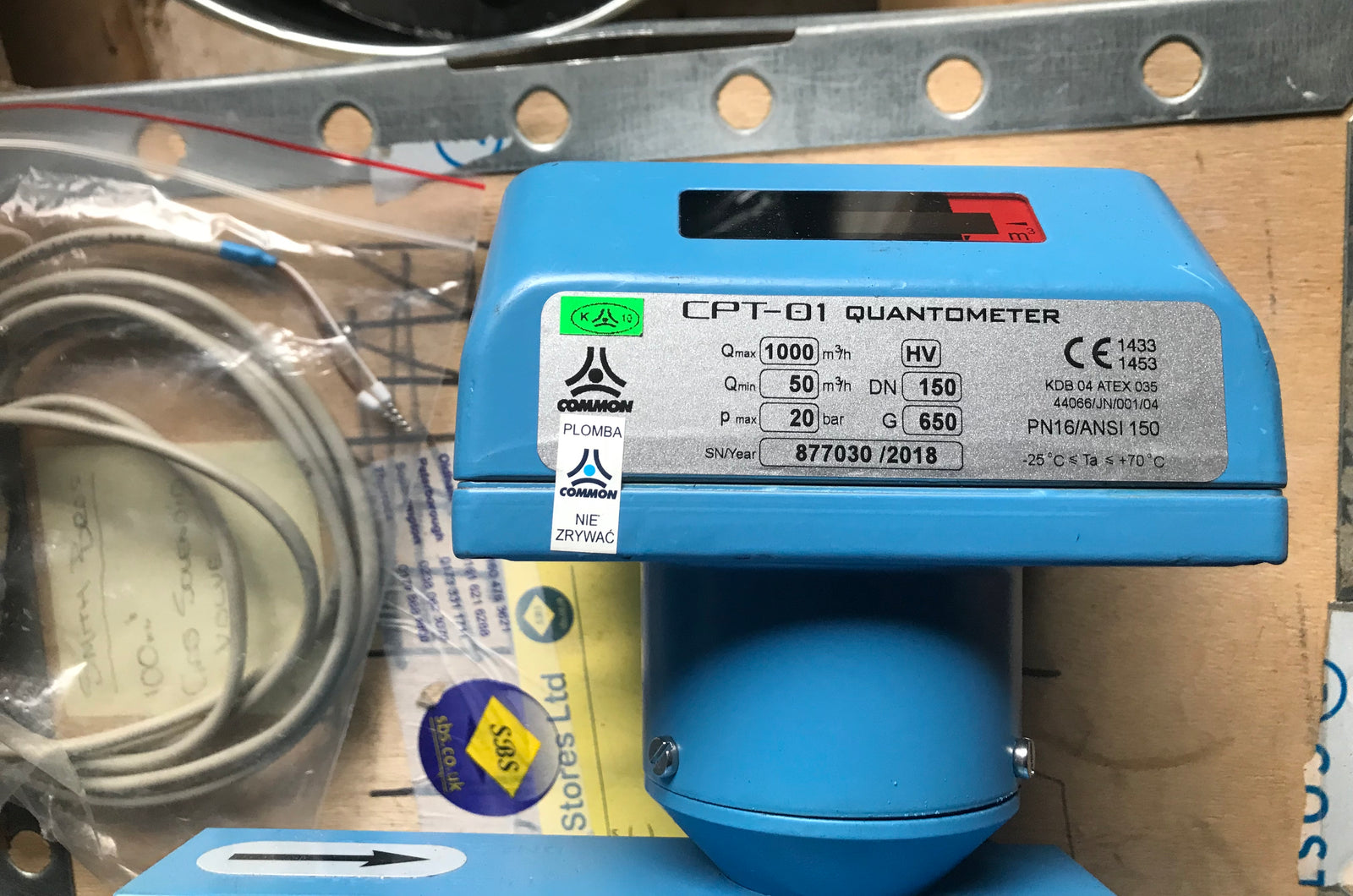 CPT-01 Common Quantometro Mechanical Gas Meter G650 DN150 in line turbine flanged pulsed #1419