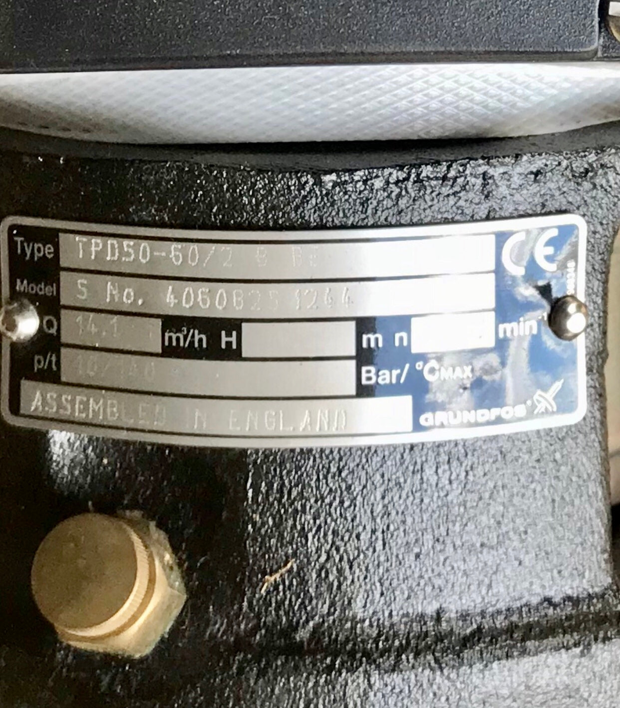 Grundfos TP TPD 50-60/2 A F A BUBE 0.37kW Pump Replacement Head 415v 4060825 #2021