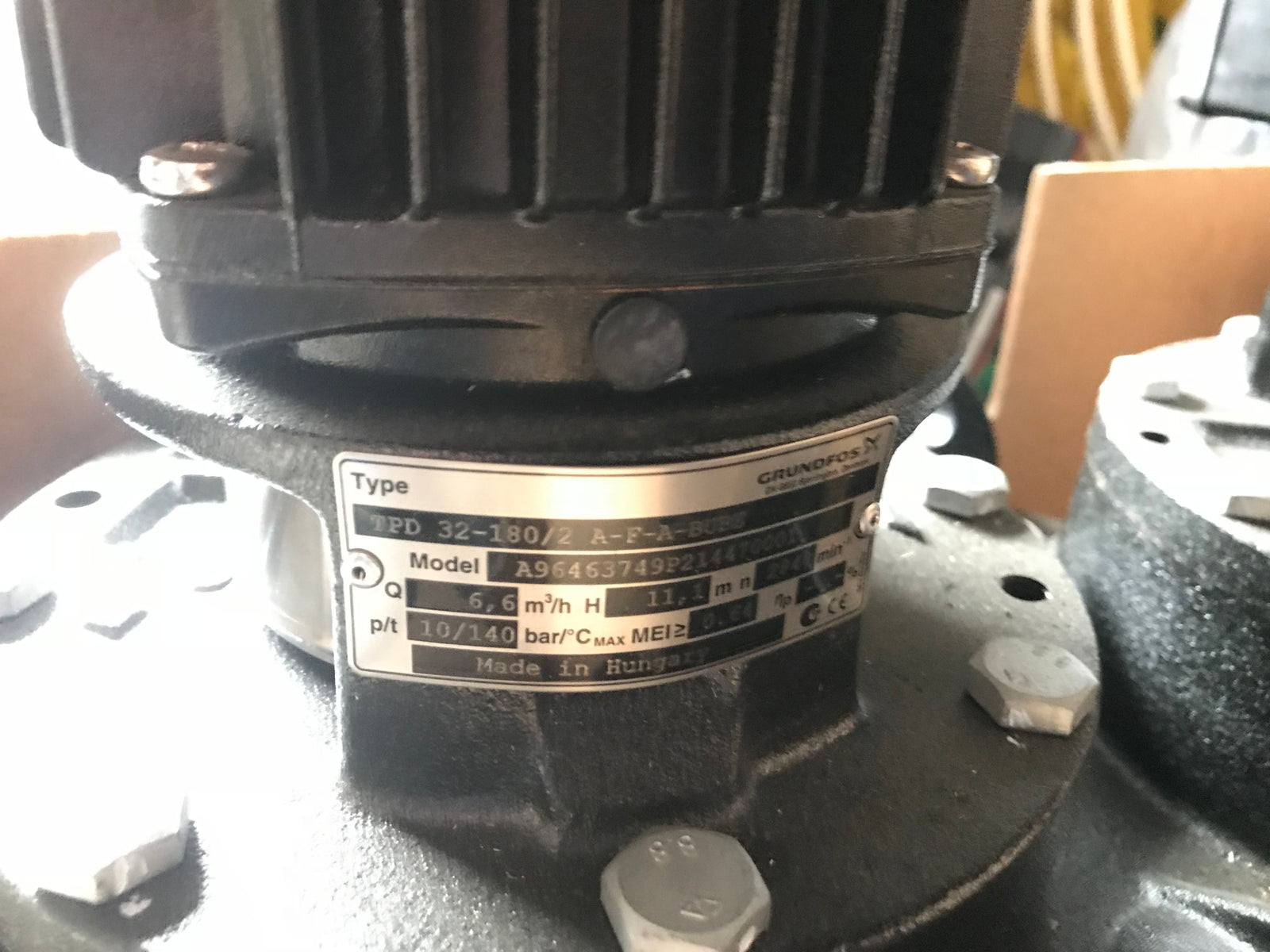 Grundfos TPD 32-180/2 A F A BUBE 0.55kW Single Stage Dual Head In Line 415V 96463749 #1413