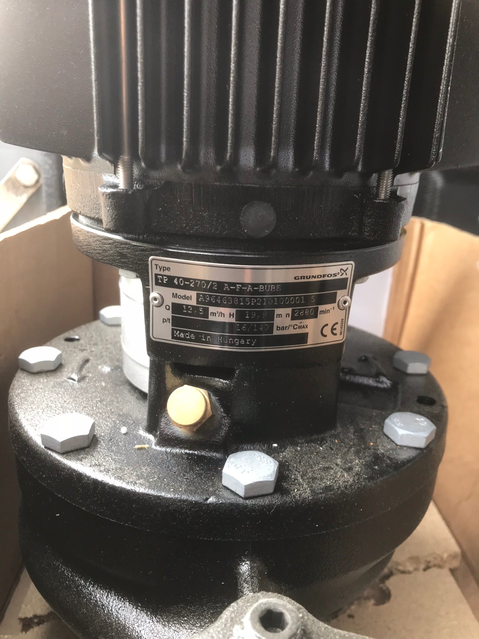 Grundfos TP 40-270/2 A F A BUBE 1.5kW Single Stage In Line 415V 96463815 #1491