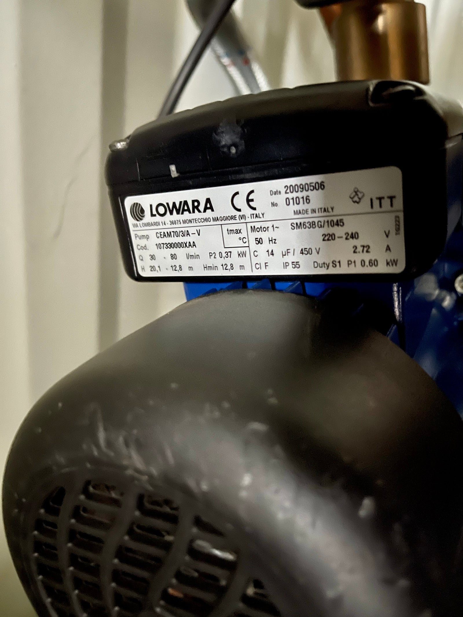 Lowara CEAM70/3/A Booster Set 240v 107330000XAA 2.0 BAR #3270 USED