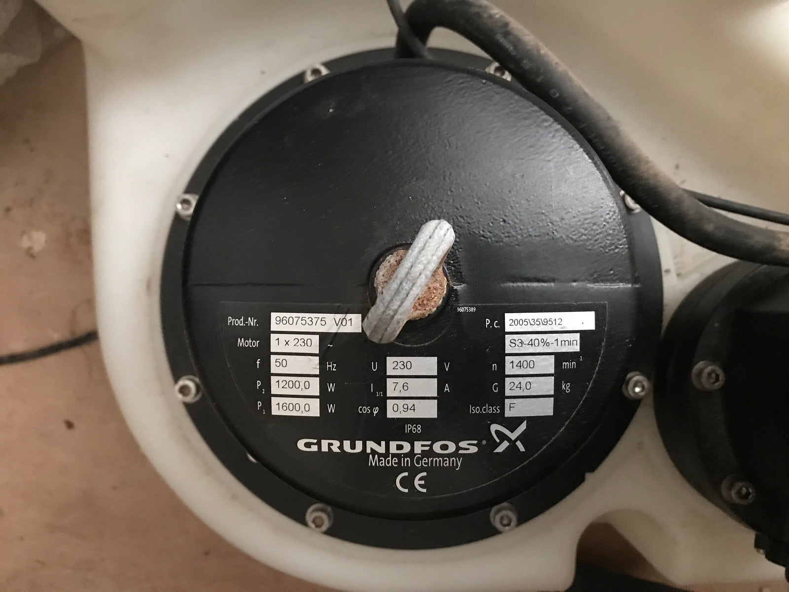 Grundfos M.12.1.4 96075436 lifting station Waste water Pump Drain Sewage saniflo #1692