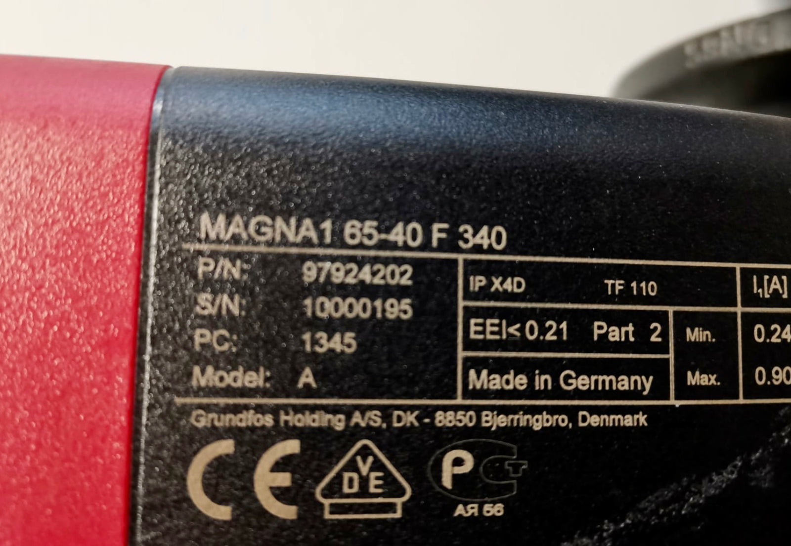 Grundfos Magna1 65-40 F 340 Pump Heating Circulator 240v 97924202 #2819 Used