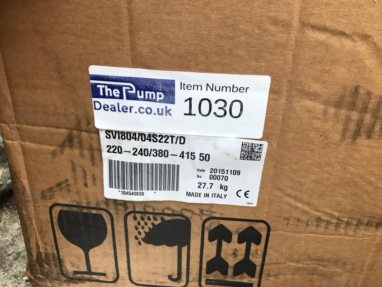 Lowara SVI804/04s22T/D 415v 2.2kw Immersible Multistage Pump #1030