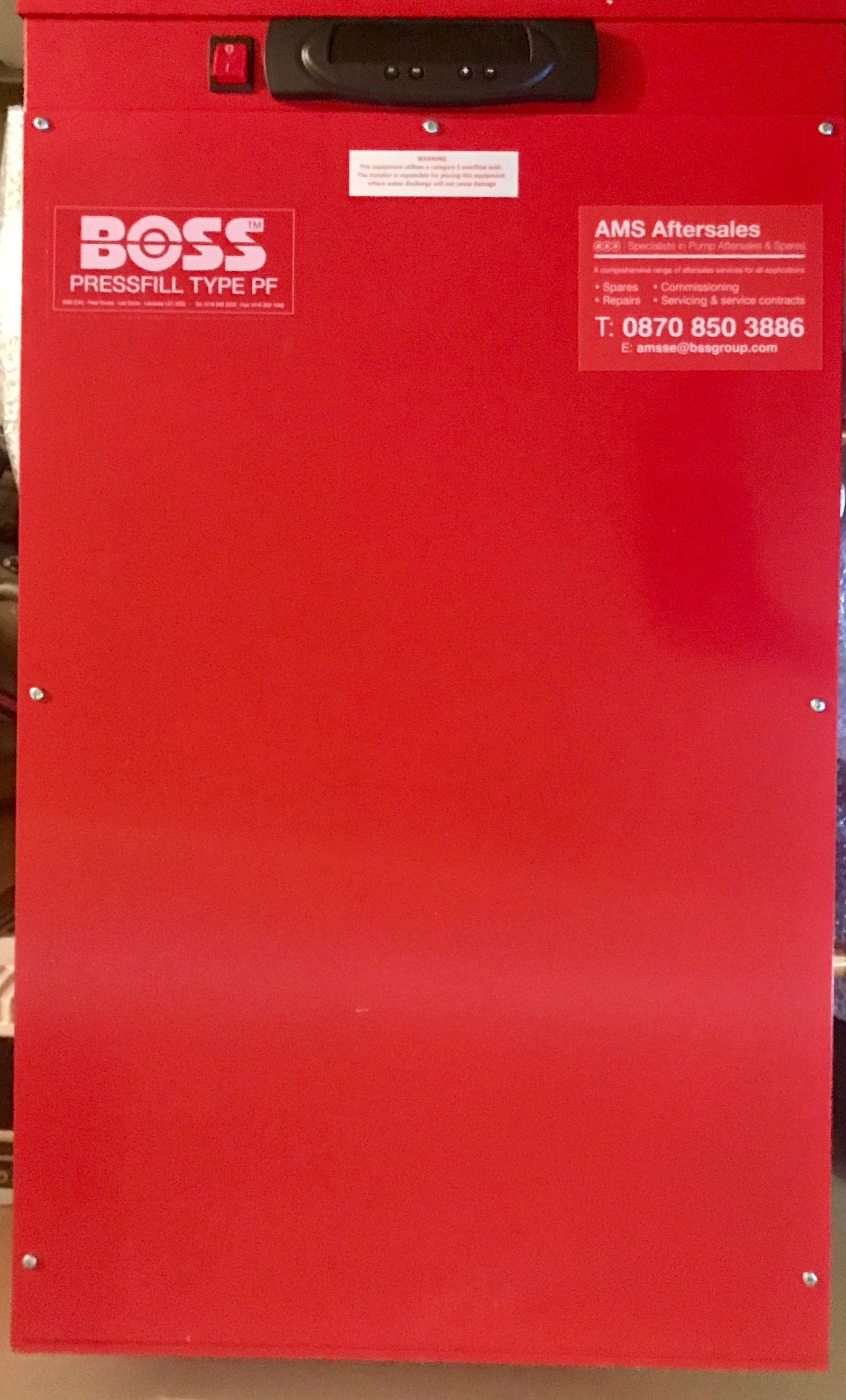 Boss Pressfill PF1-5E 5 bar Single pump pressurisation unit 240v #2028