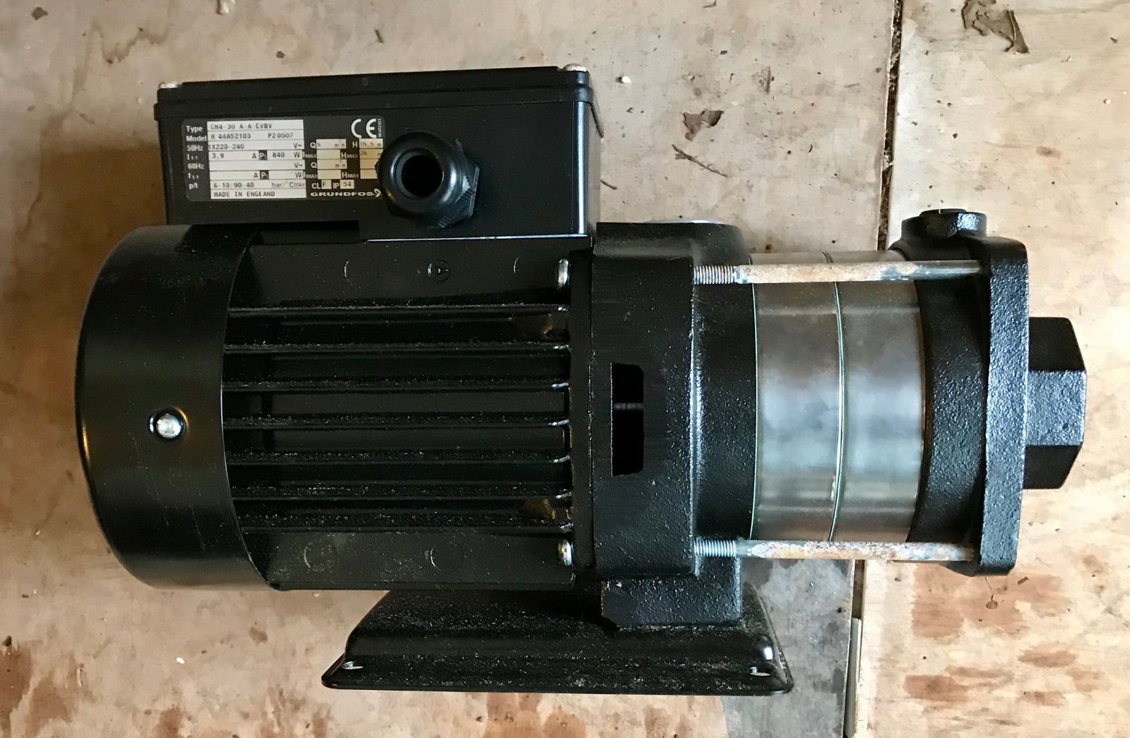 Grundfos CH4-30 A-A-CVBV Horizontal Multistage Pump 44A52103 240v #2170
