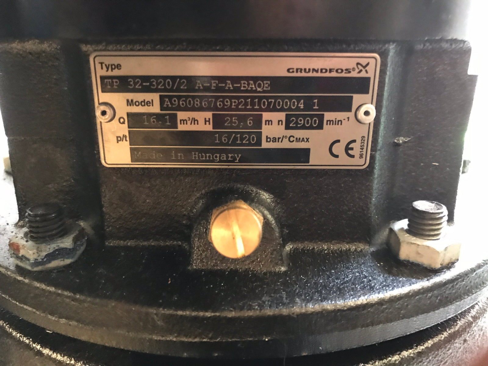 Grundfos TP 32-320/2 96086769 Pump 415v Centrifugal In Line #1485 USED