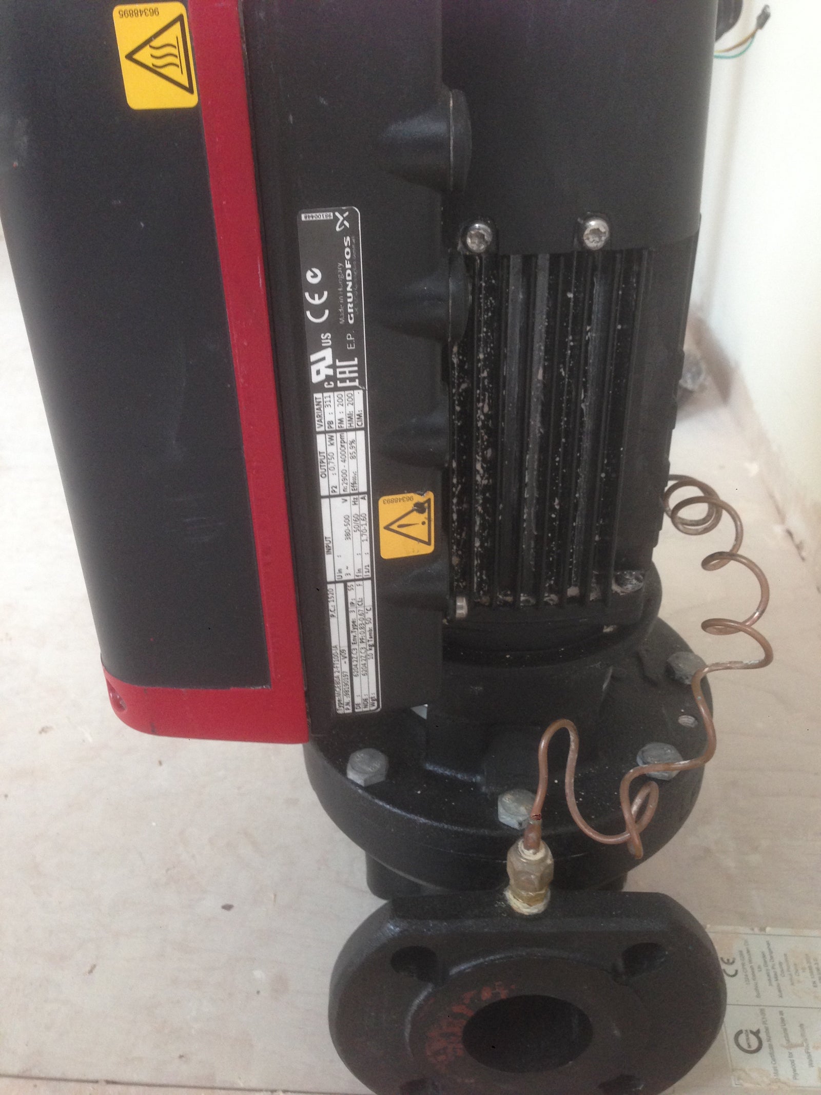 Grundfos TPE 50-120/2 98514494 in line pump circulating Variable #604