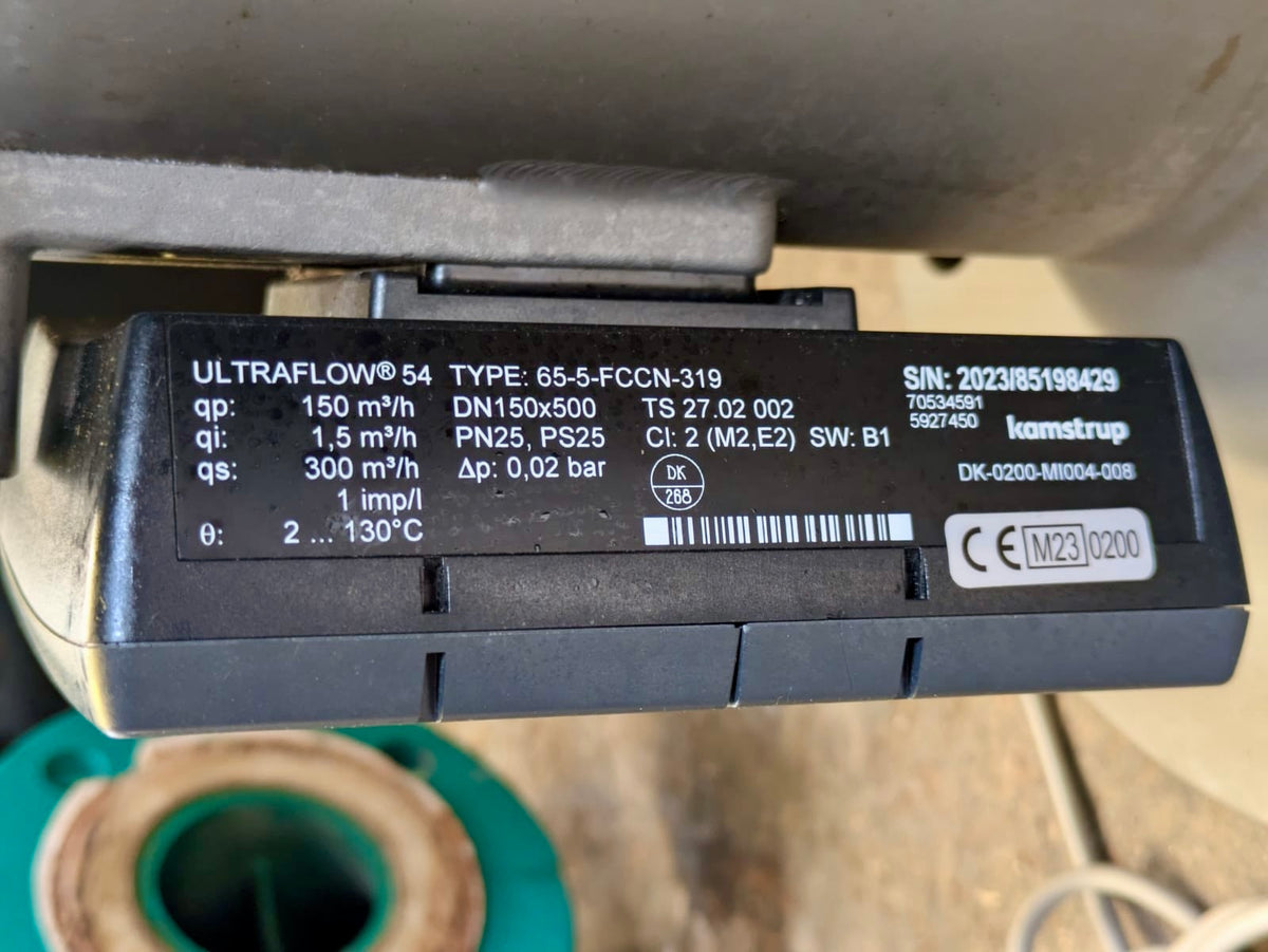 Kamstrup Ultraflow 54 DN150 Ultrasonic Static Flow Sensor Meter 65-5-FCCN-319 #4815