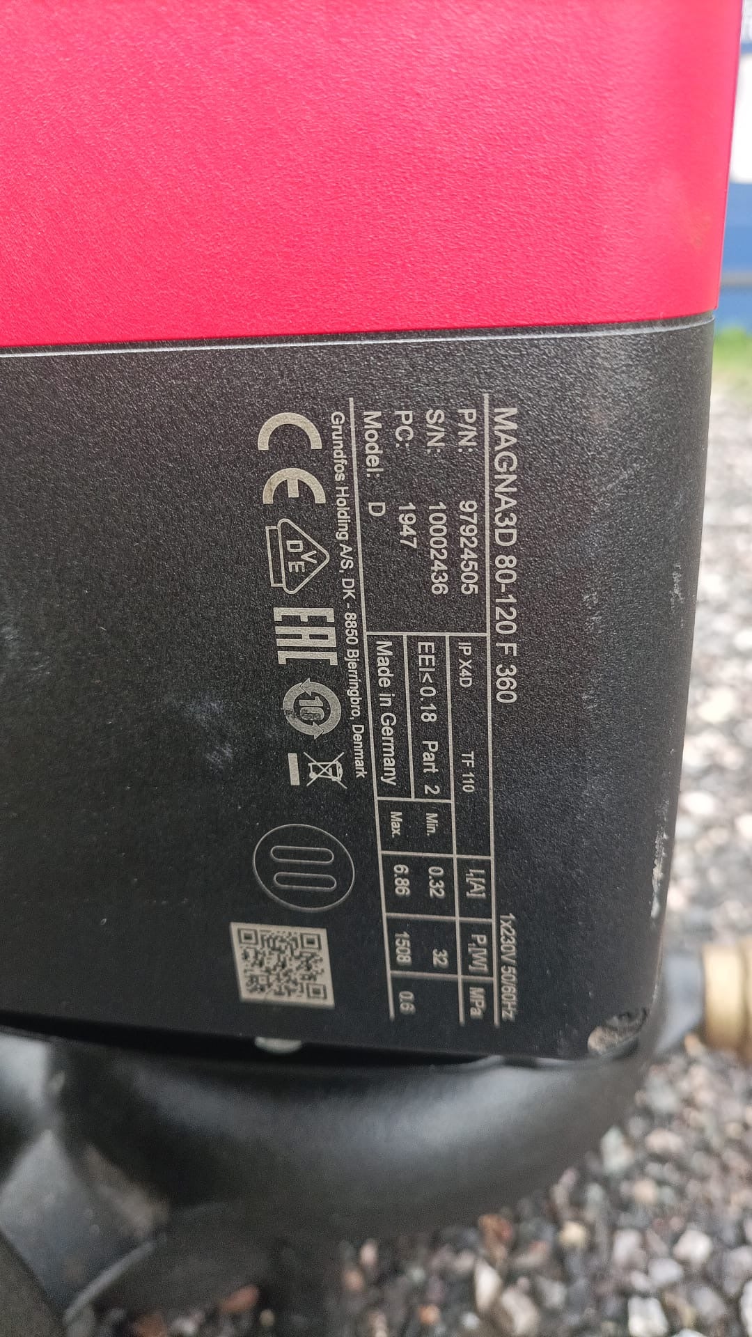 Grundfos Magna3 D 80-120 F 97924505 360 Twin-Head Flanged Circulating Pump #3601 USED
