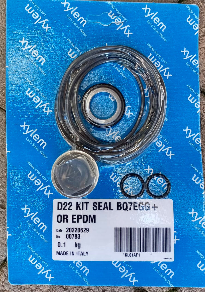 XYLEM LOWARA Mechanical Seal & O-Ring Kit e-NSC e-LNE e-LNT Standard 22mm KL01AF1 #4273