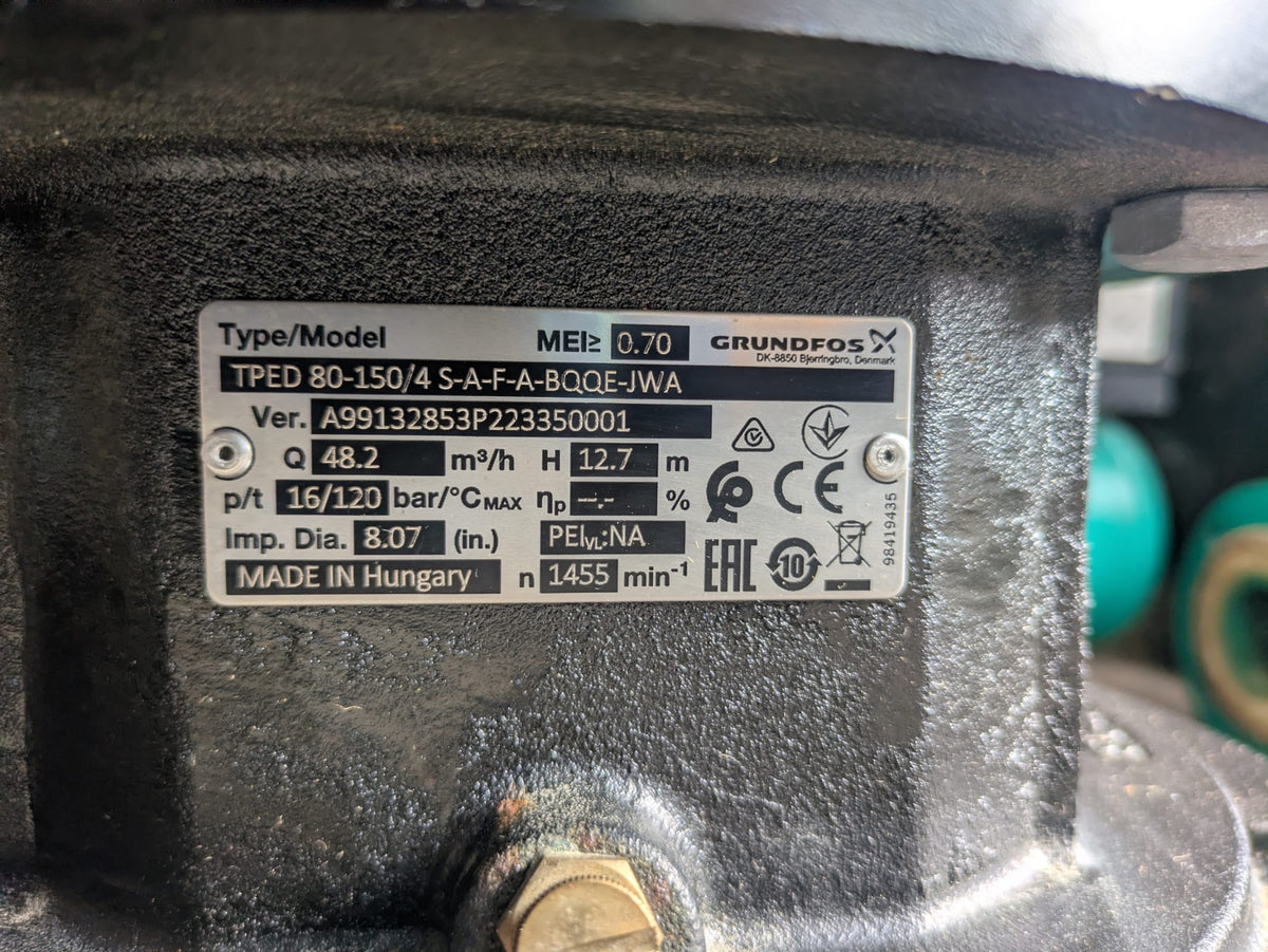 GRUNDFOS TPED 80-150/4 S A F A BQQE JWA Circulator Pump 415V 99132853 3kW #4808